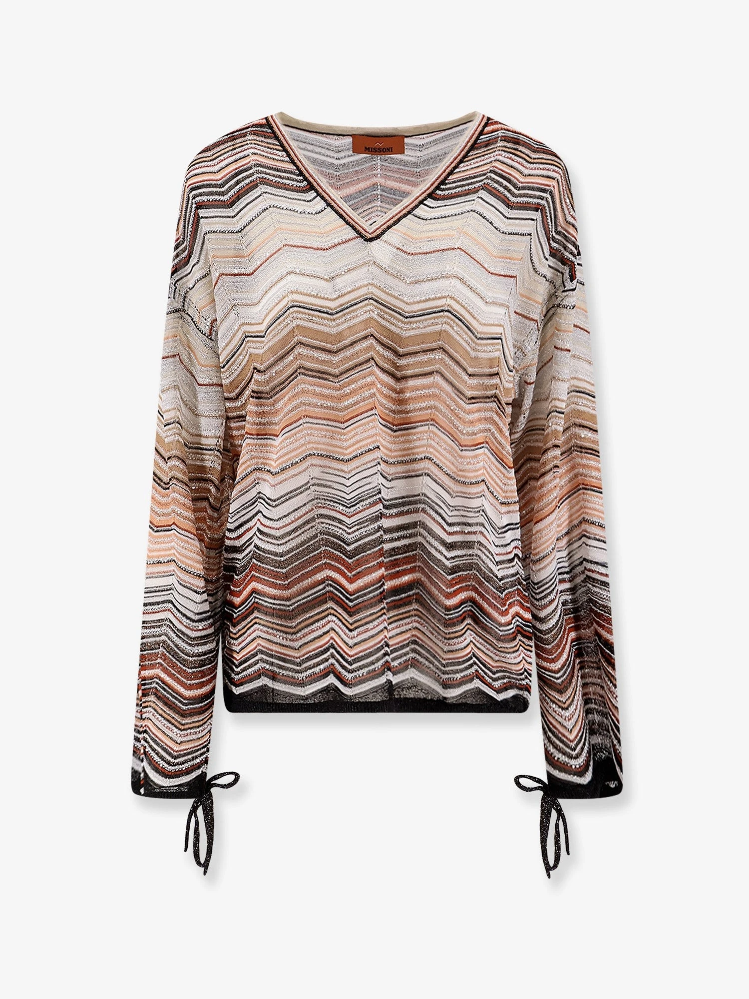 Multicolor viscose and metallic fiber sweater.webp