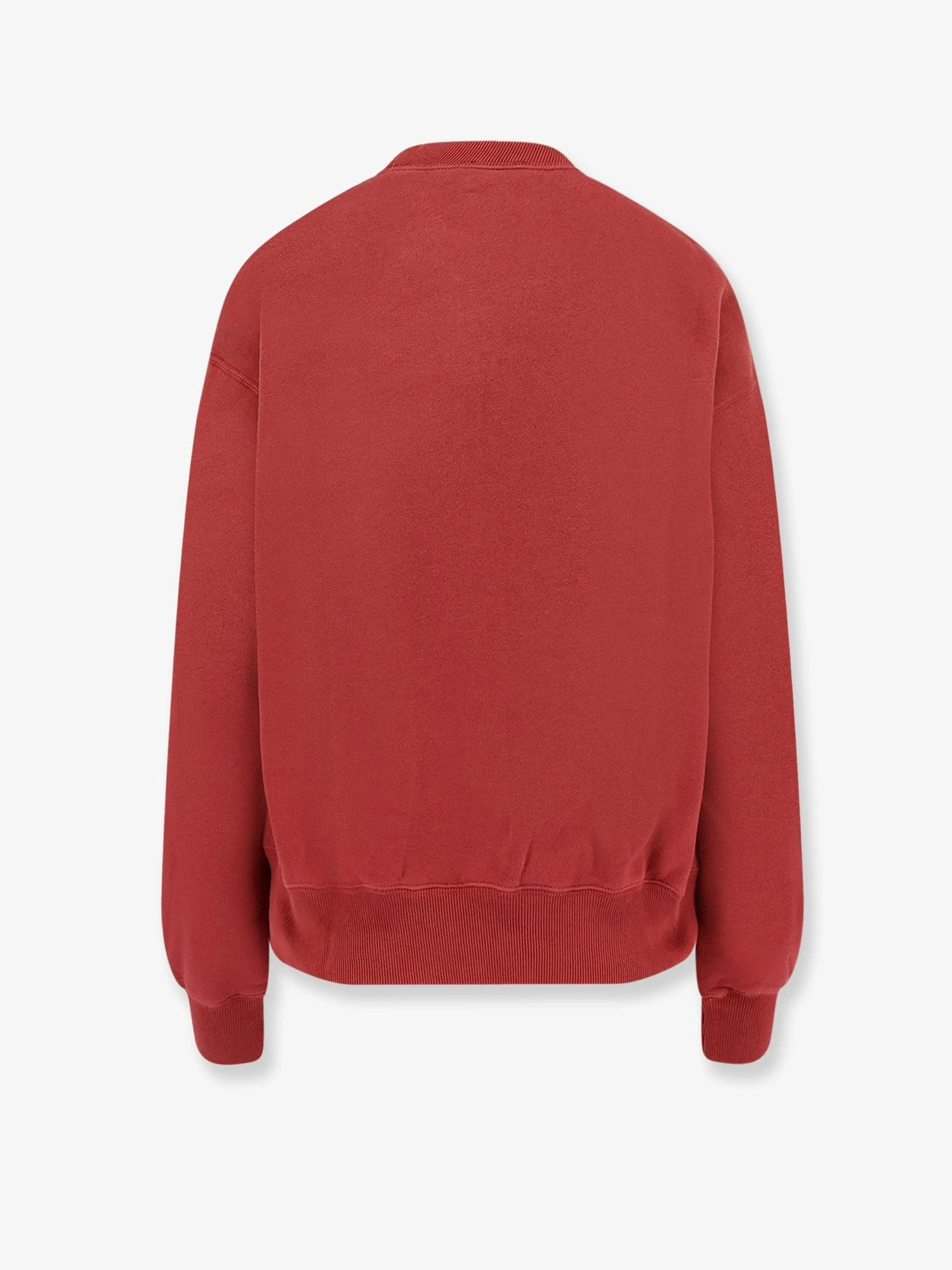 Cotton blend sweater with embroidered logo on the front.webp