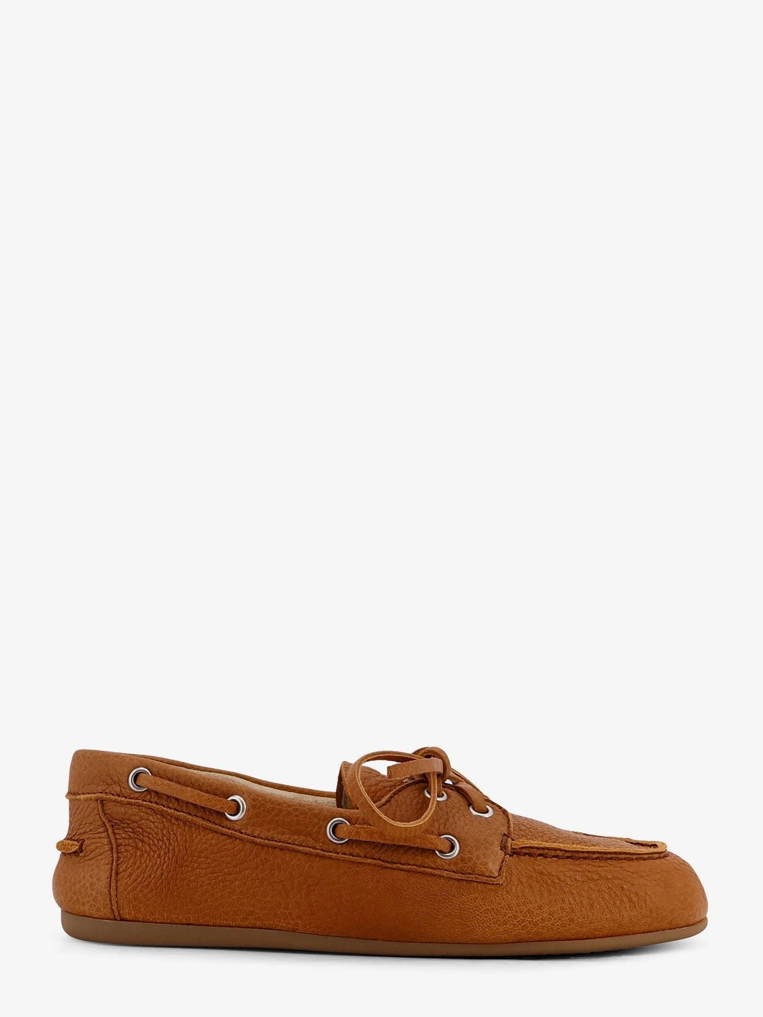 Vintage effect leather loafers.webp