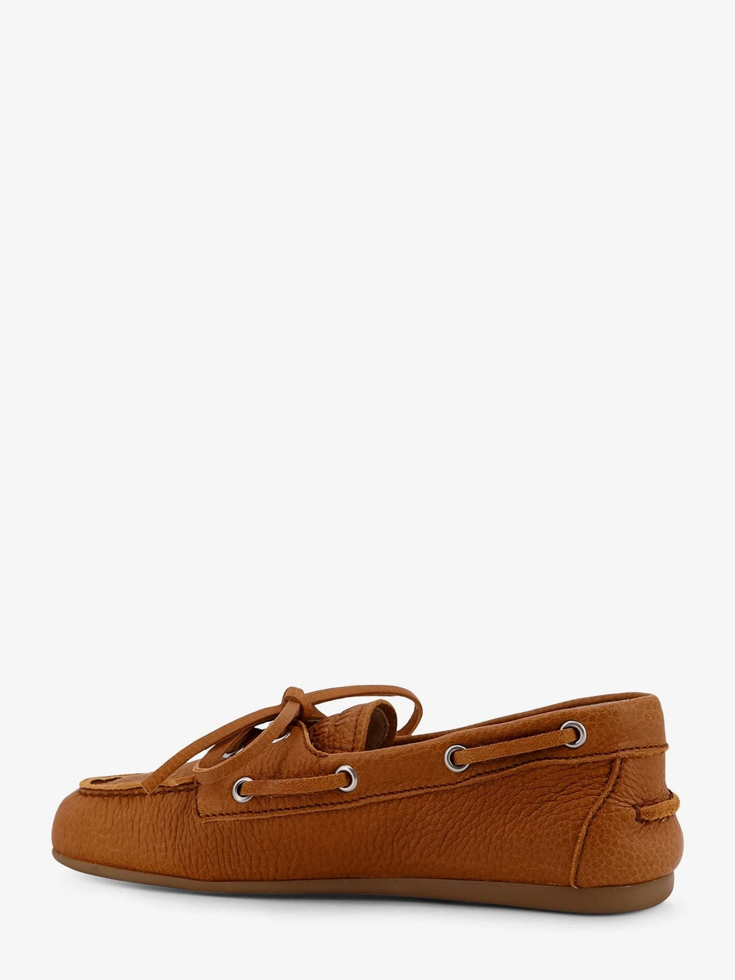 Vintage effect leather loafers.webp