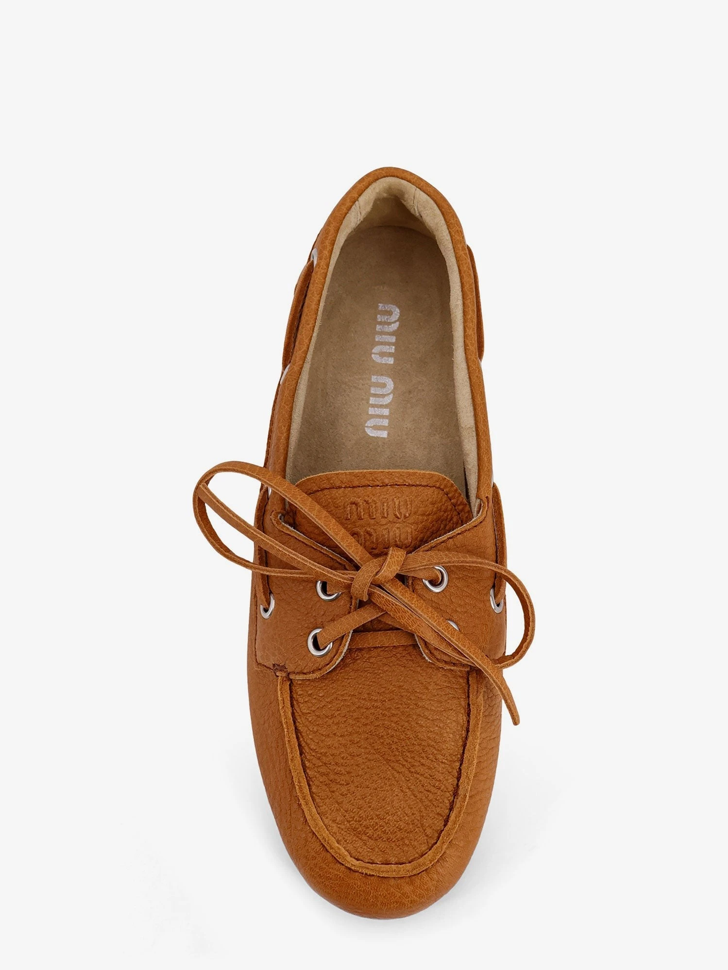 Vintage effect leather loafers.webp