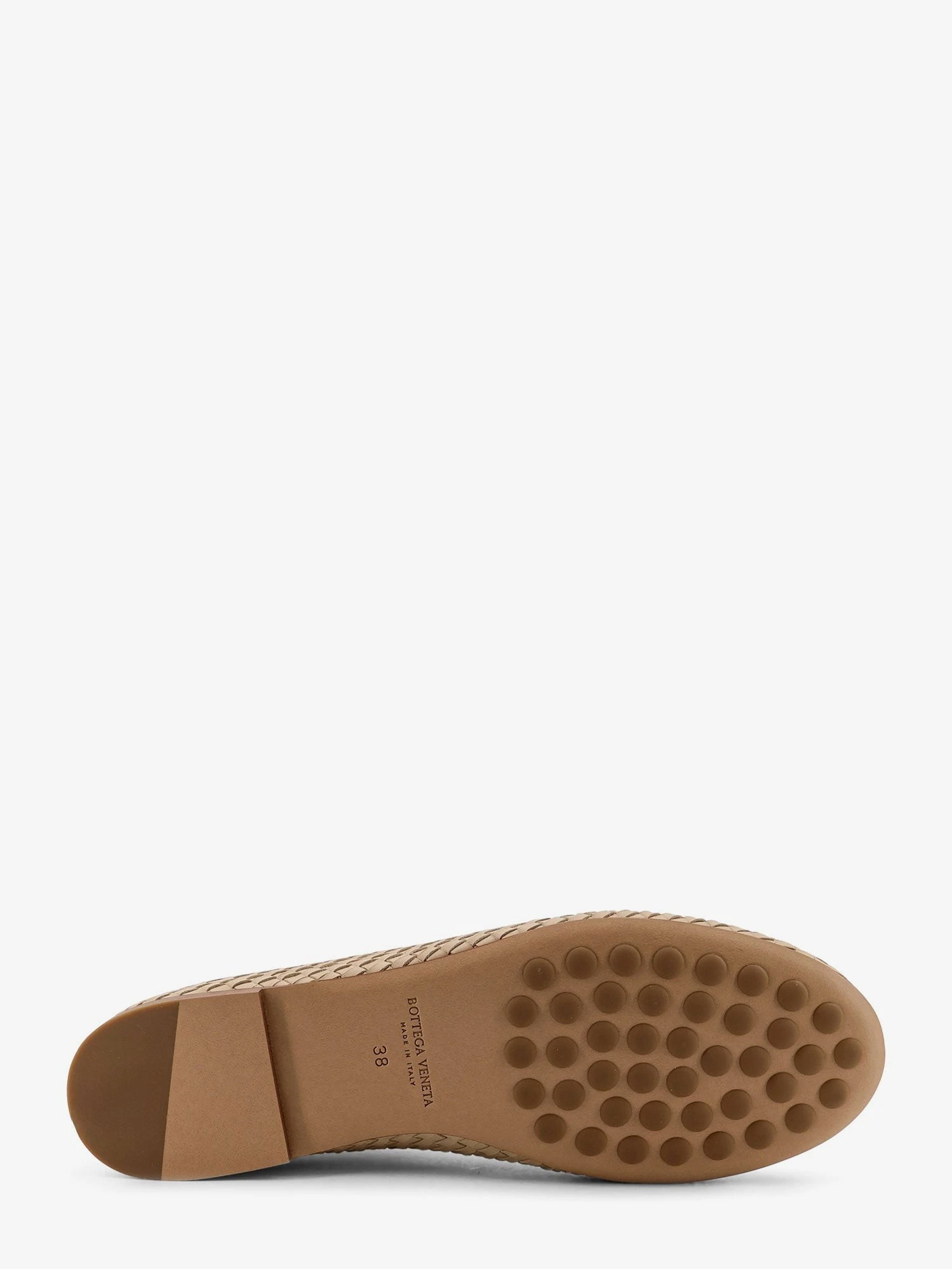 Rosa Flat leather ballerinas with Intrecciato motif