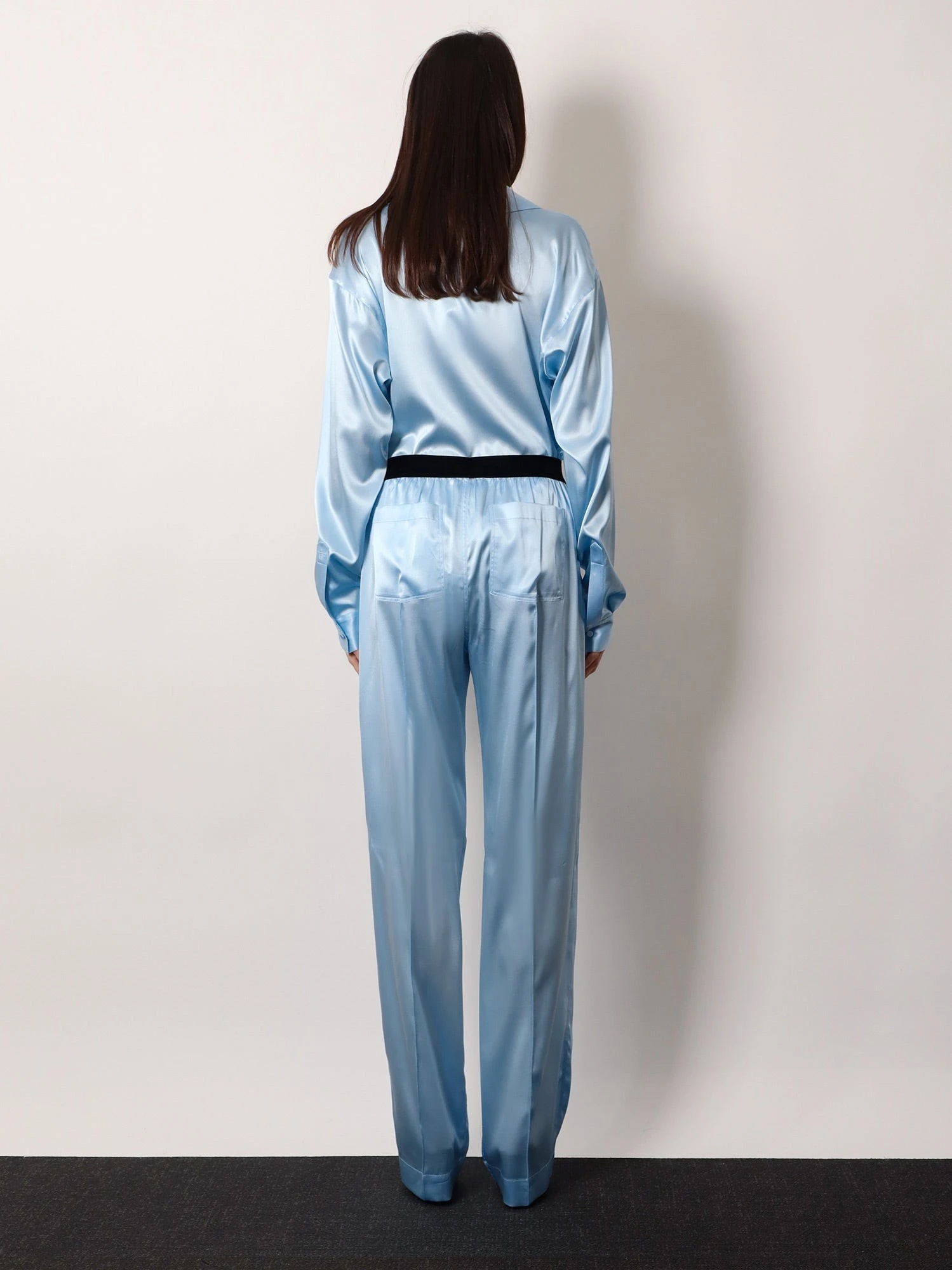 Pyjamas stretch satin trousers.webp