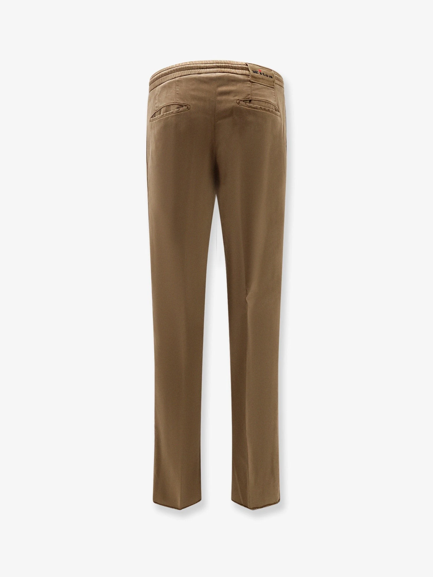 Lyocell trouser with drawstring at waist.webp