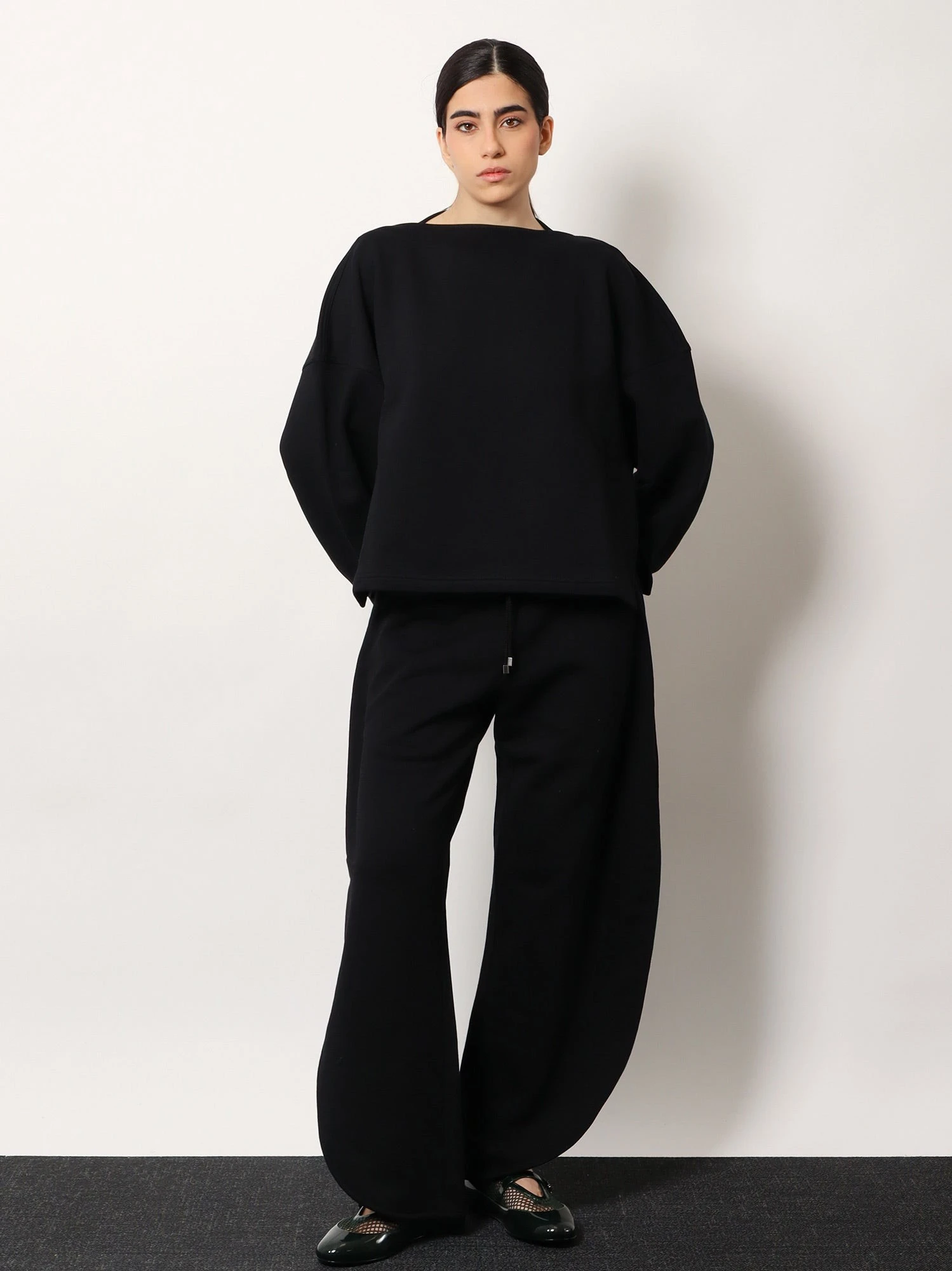 Boatneck cotton sweatshirt.webp