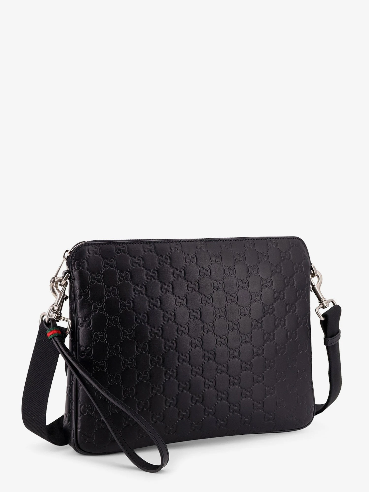Leather GG Emblem crossbody bag with embossed GG motif.webp