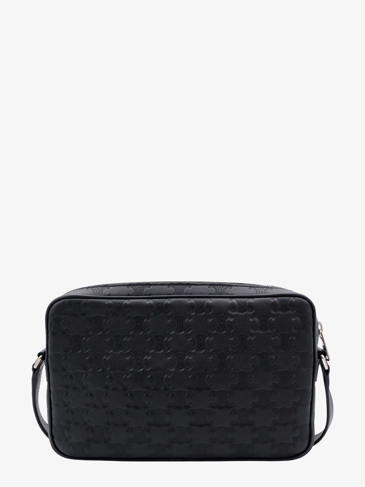 Triomphe logo leather Messenger crossbody bag.webp