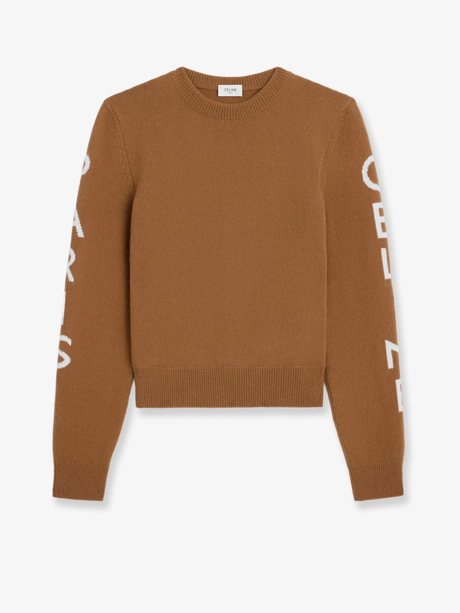 Wool sweater with logo inlay.webp