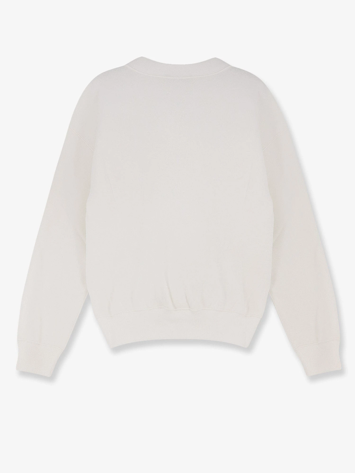 Cotton blend sweater with embroidered logo on the front.webp