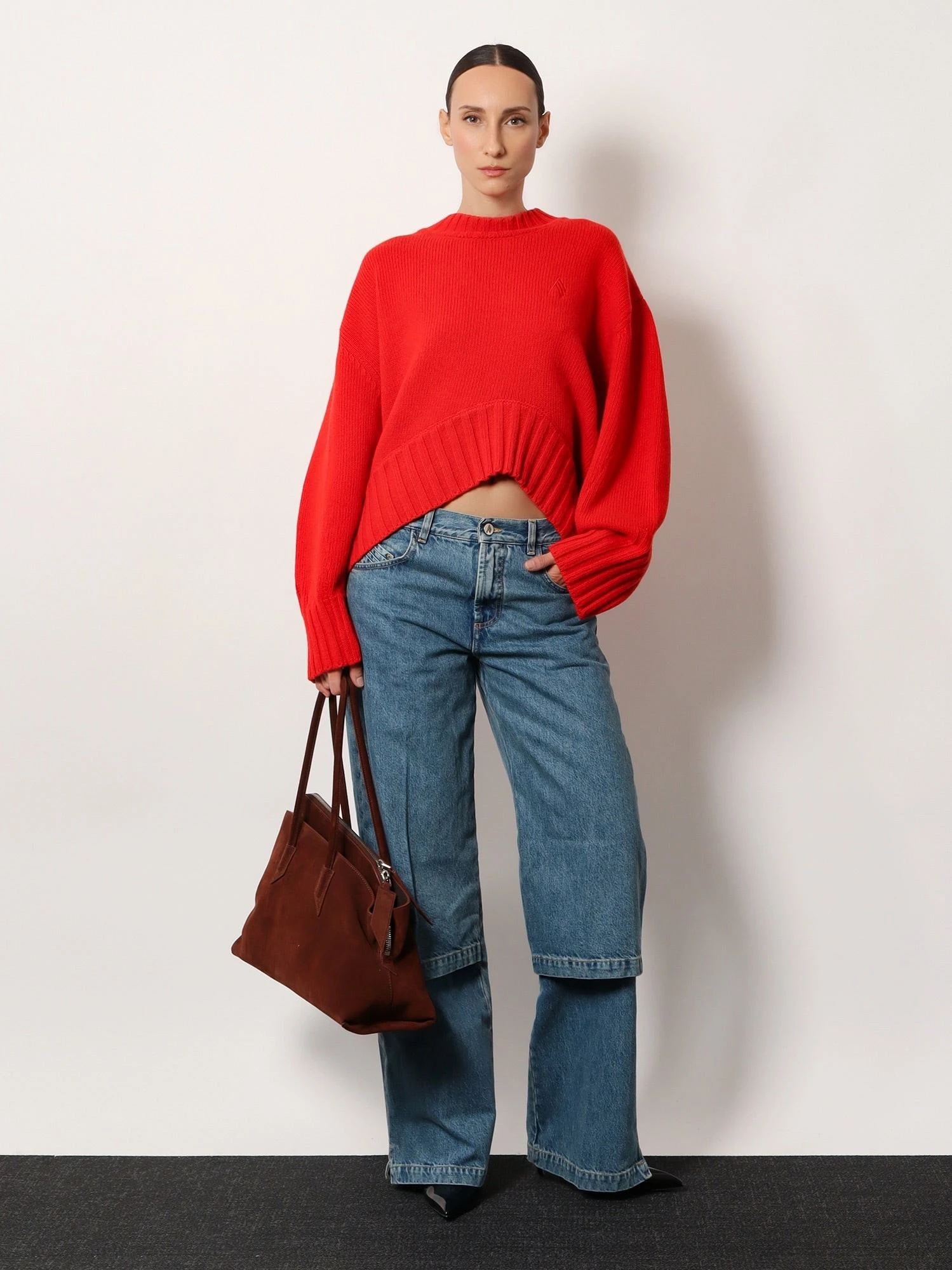 Jeans with Logo embroidery.webp