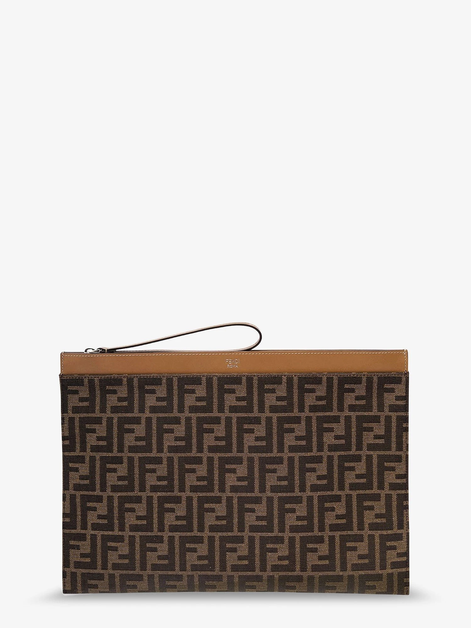 FF Jacquard Fabric Flat Pouch Large.webp