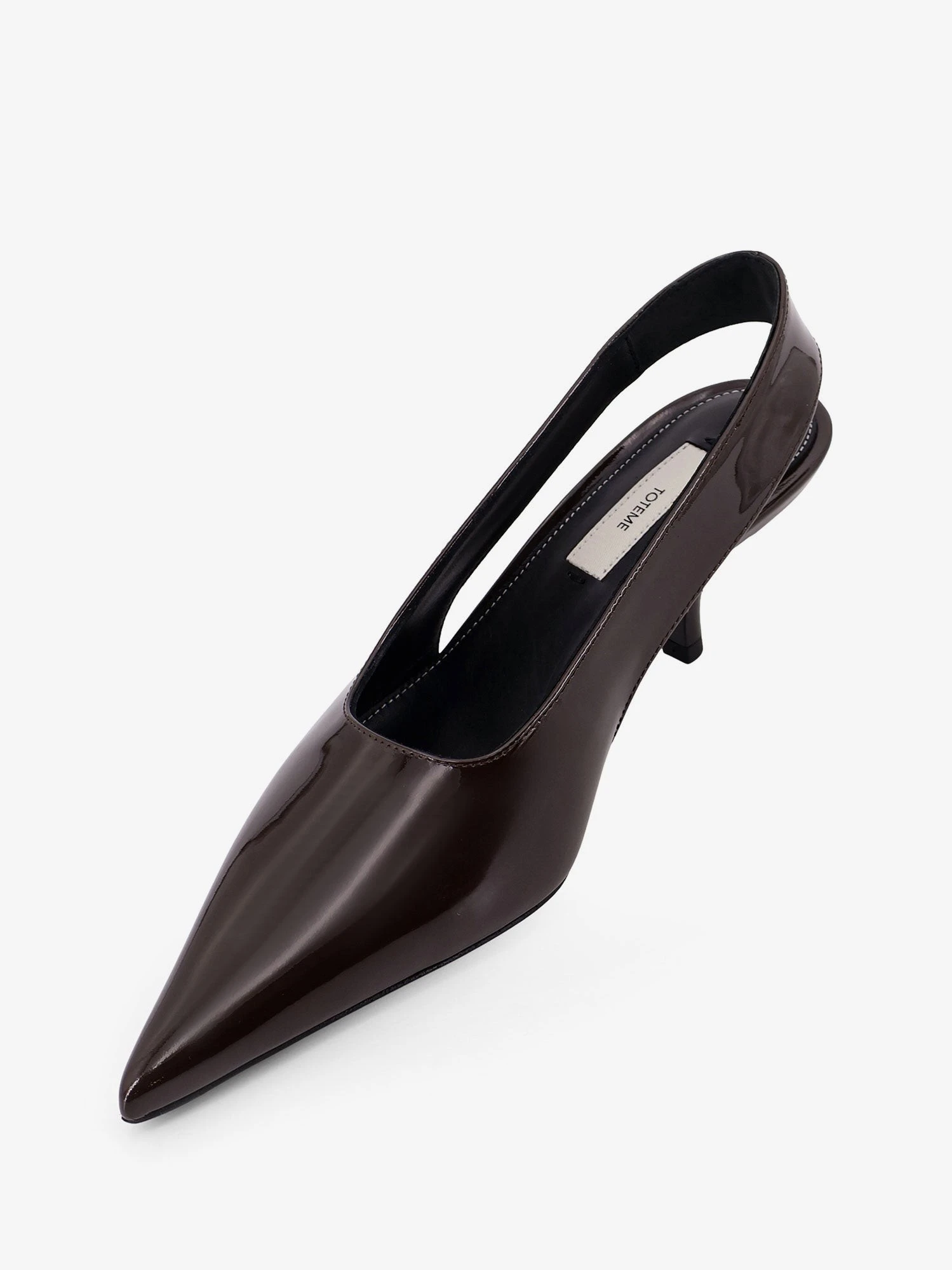 Patent leather slingback pumps.webp