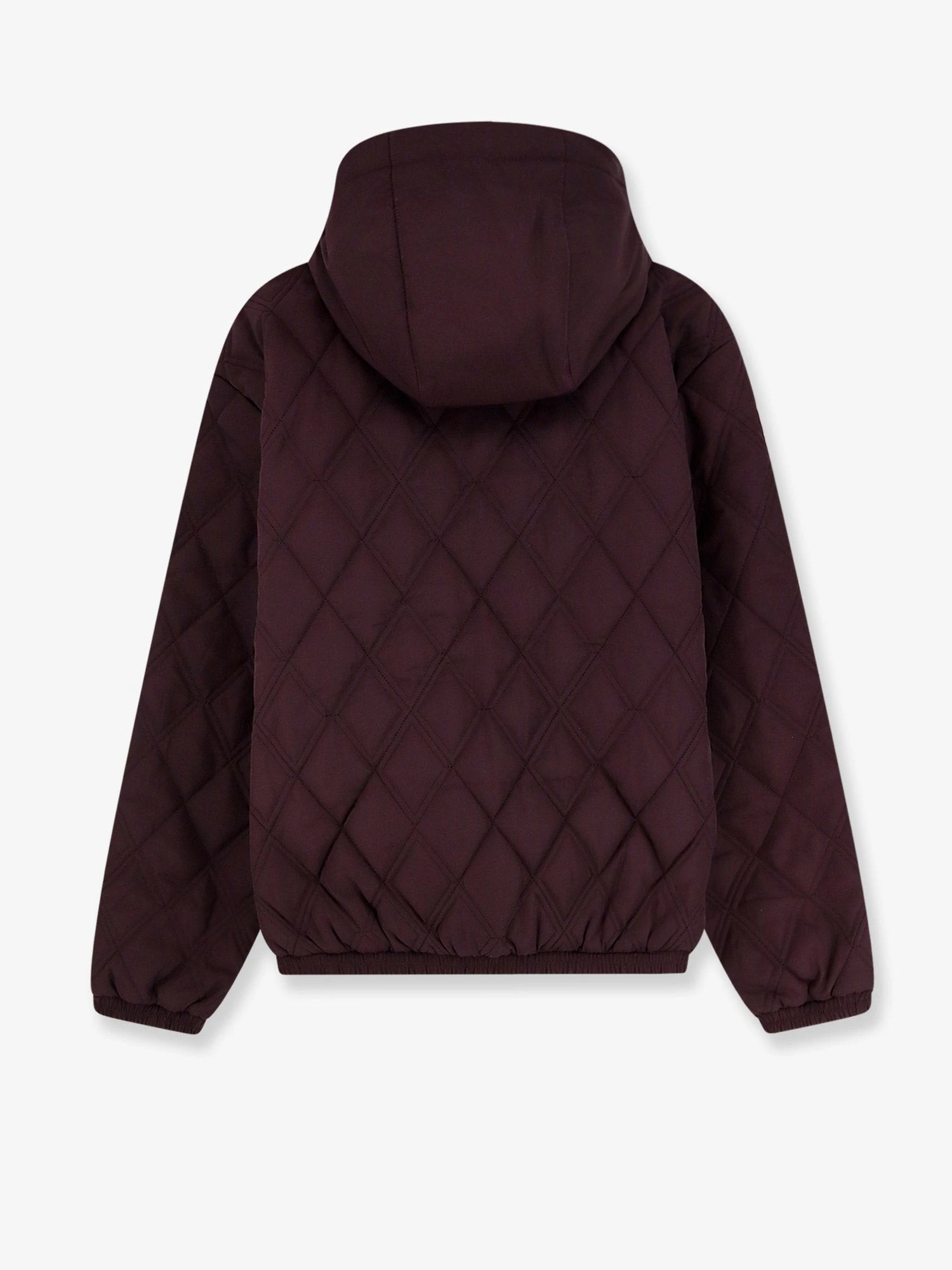 Nylon down jacket with iconic side stripes.webp