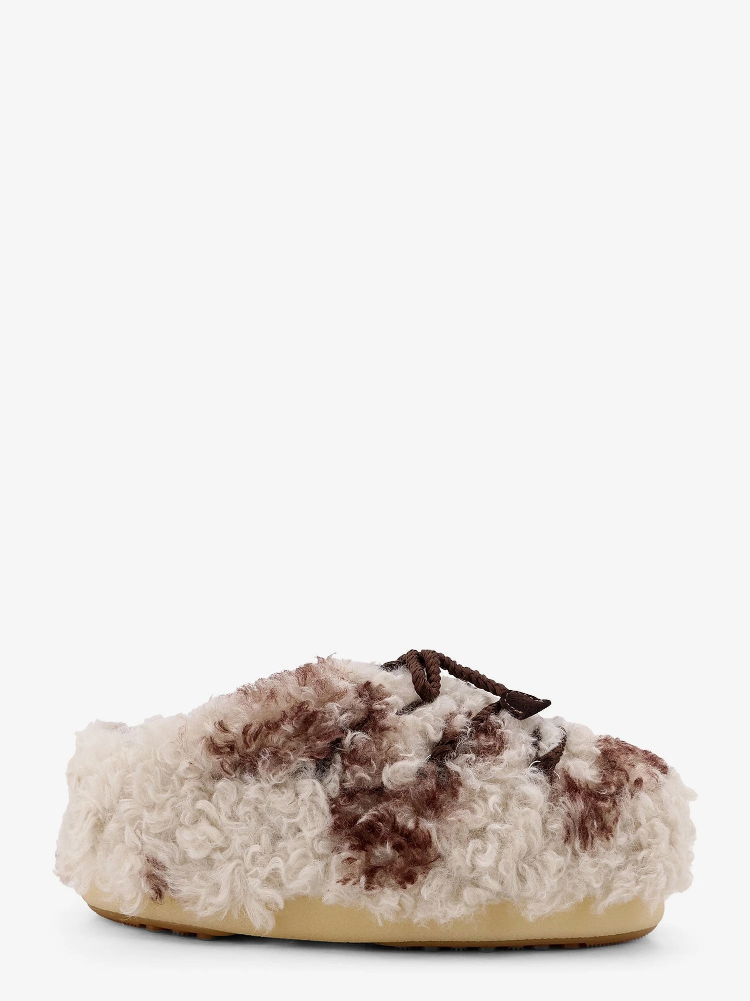 Low faux fur sandals.webp