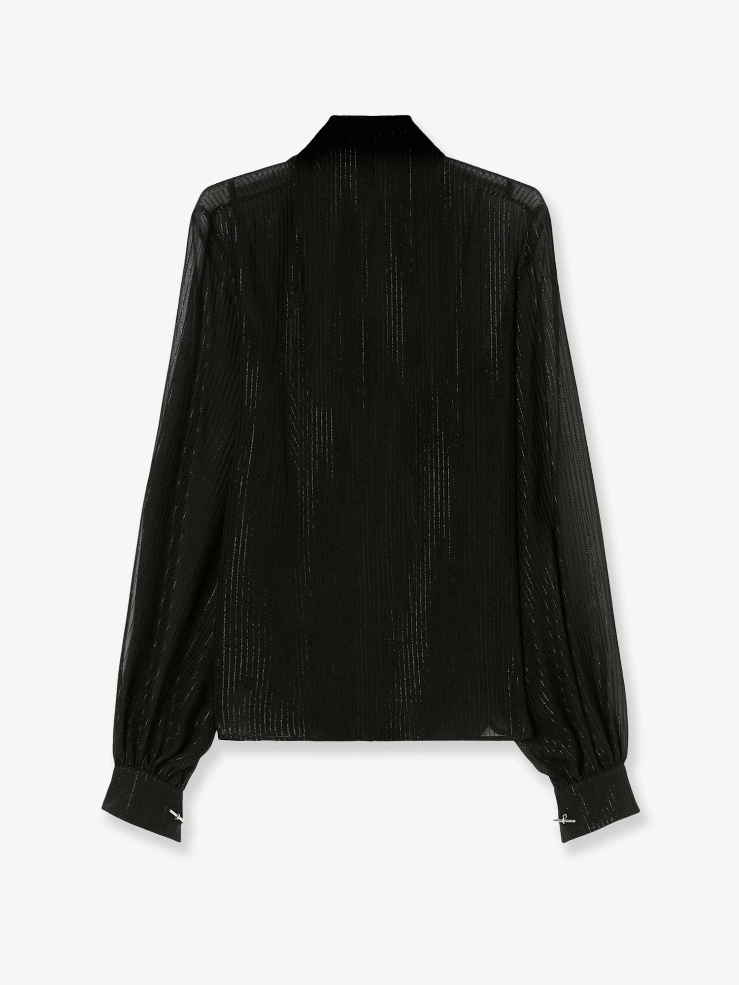 Scafati silk shirt with lurex profiles.webp