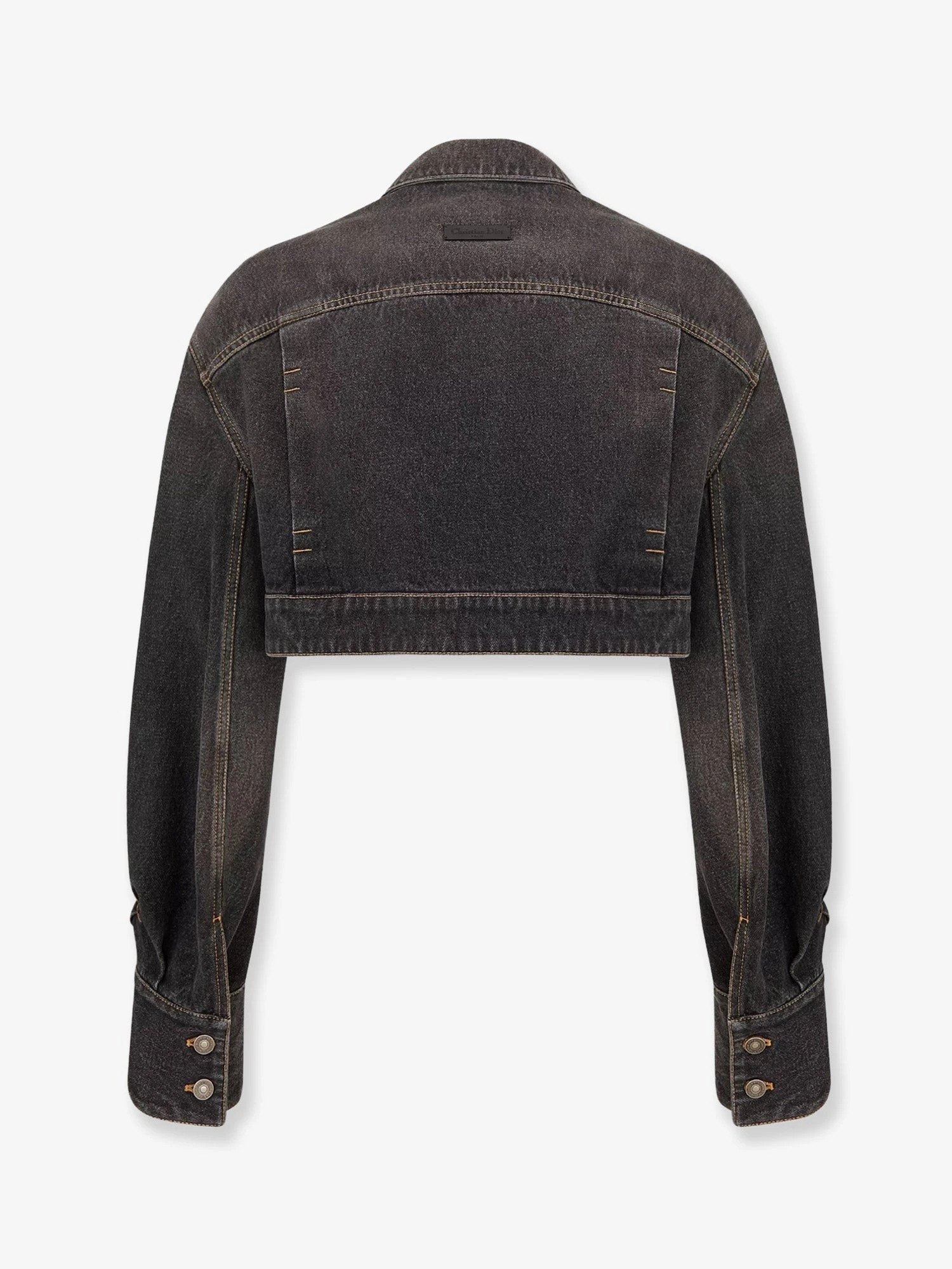 Denim jacket with bustier detail.webp