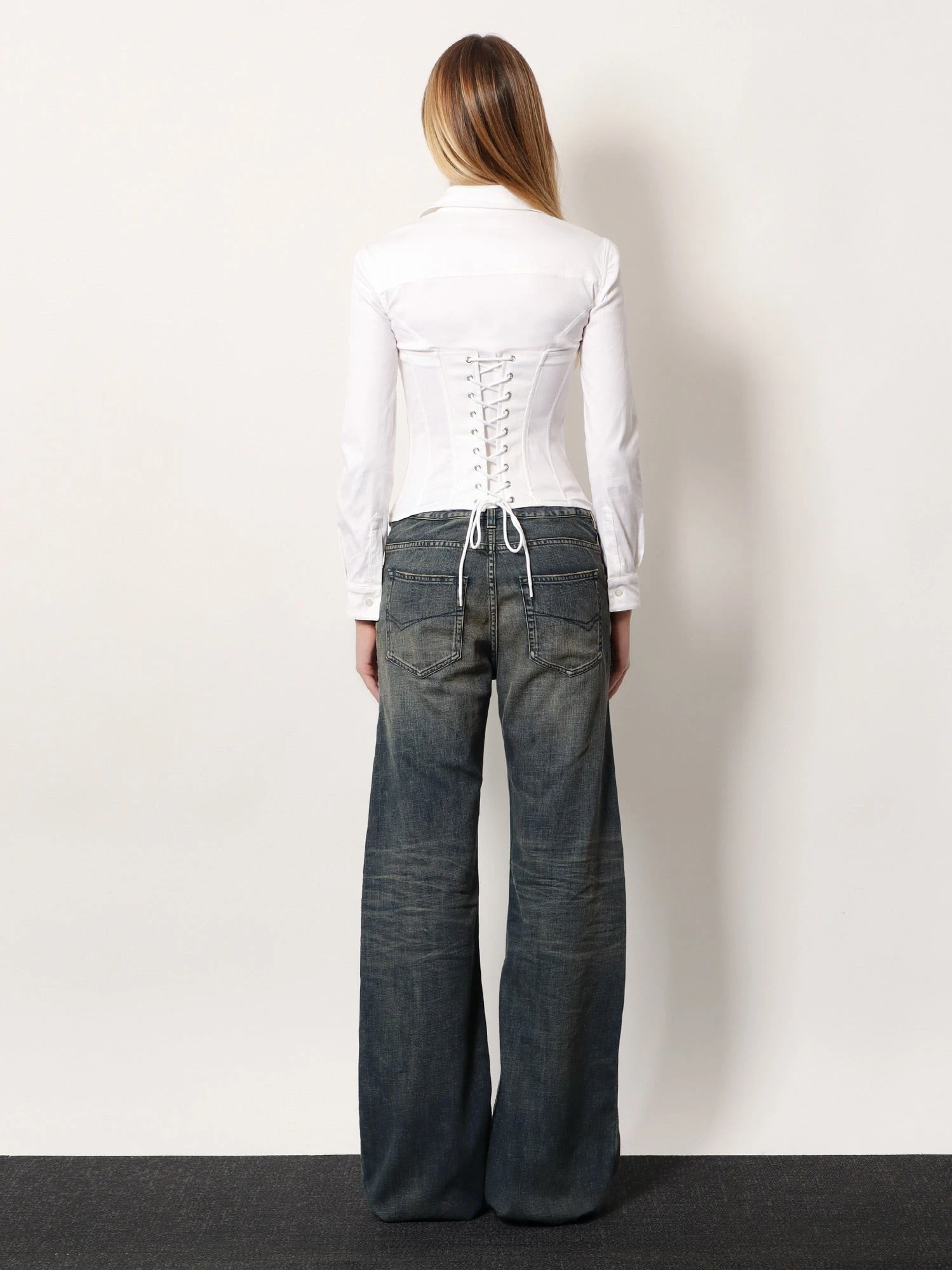 Curved Waist Pants jeans.webp