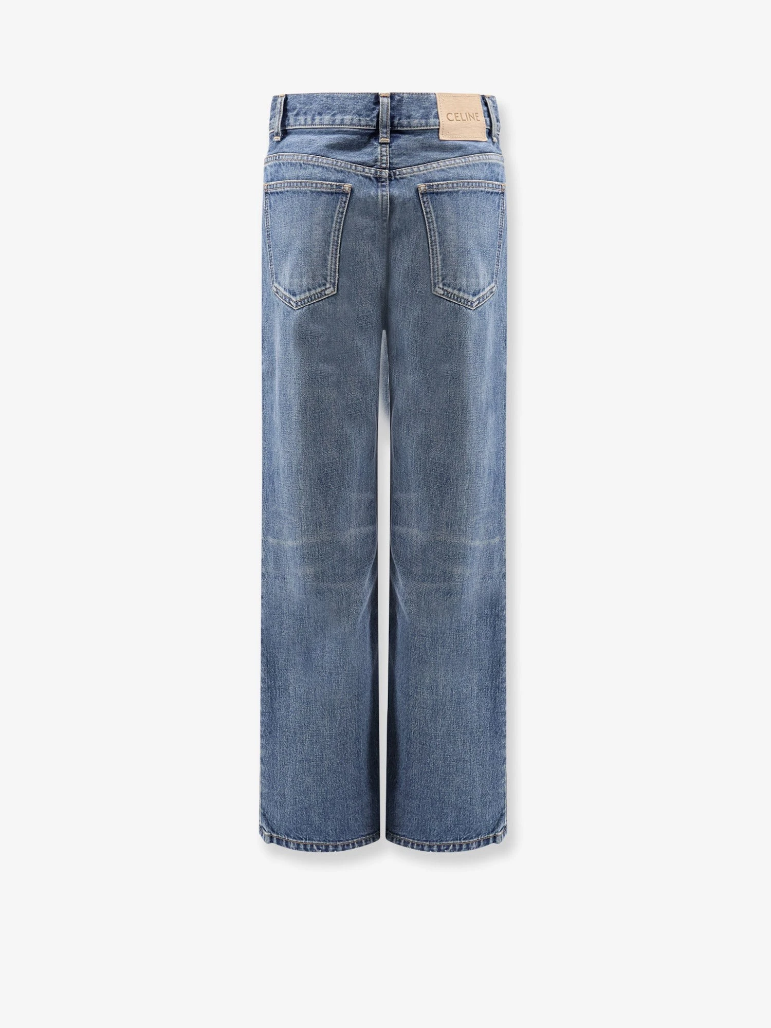 Stone-washed cotton jeans.webp
