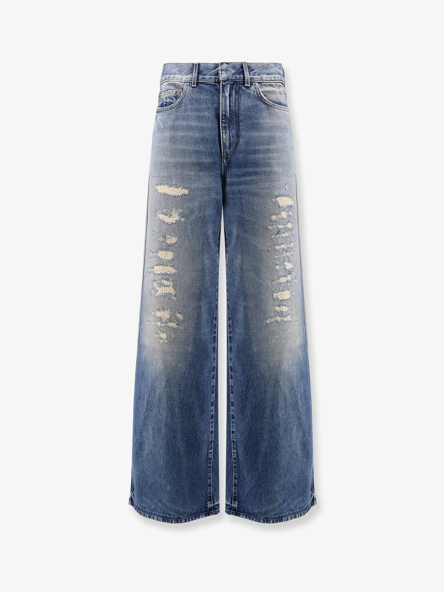 Flared Jeans with destroyed effect.webp