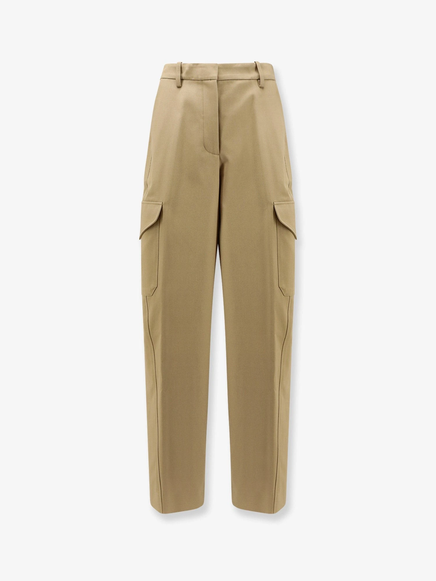 Cotton and wool cargo trousers.webp