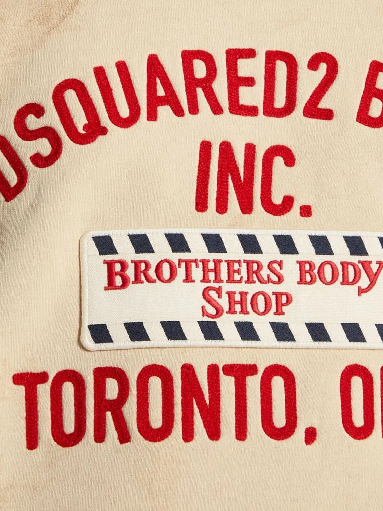 Cotton sweatshirt with distressed effect.webp