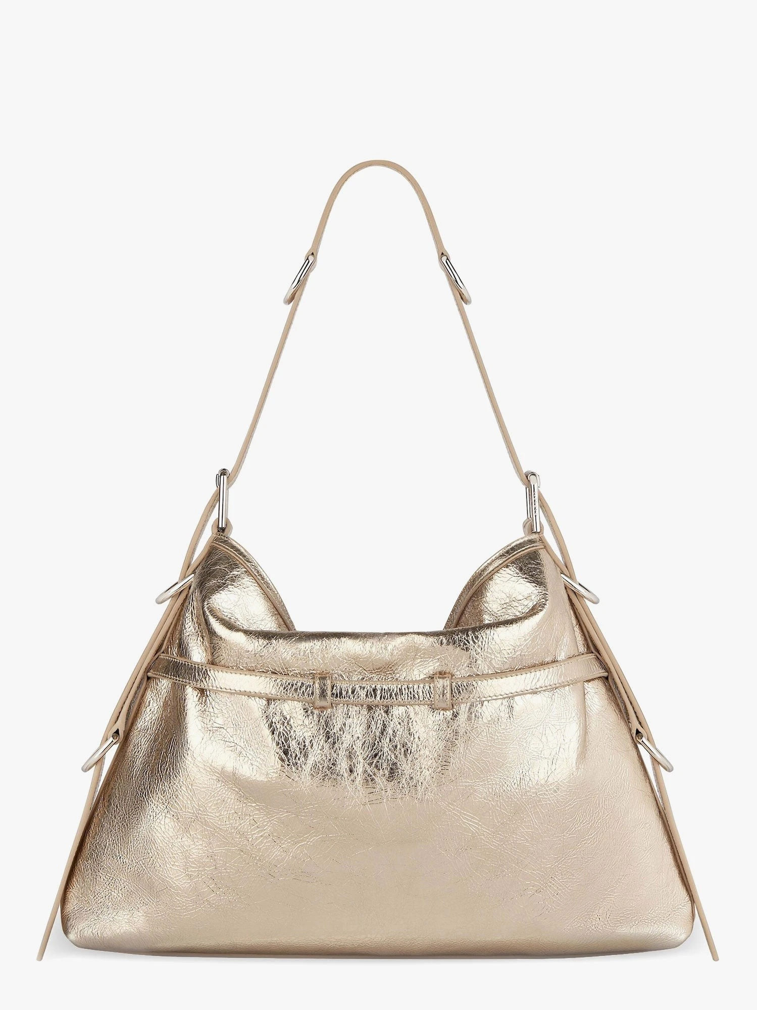 Voyou metallized leather shoulder bag.webp