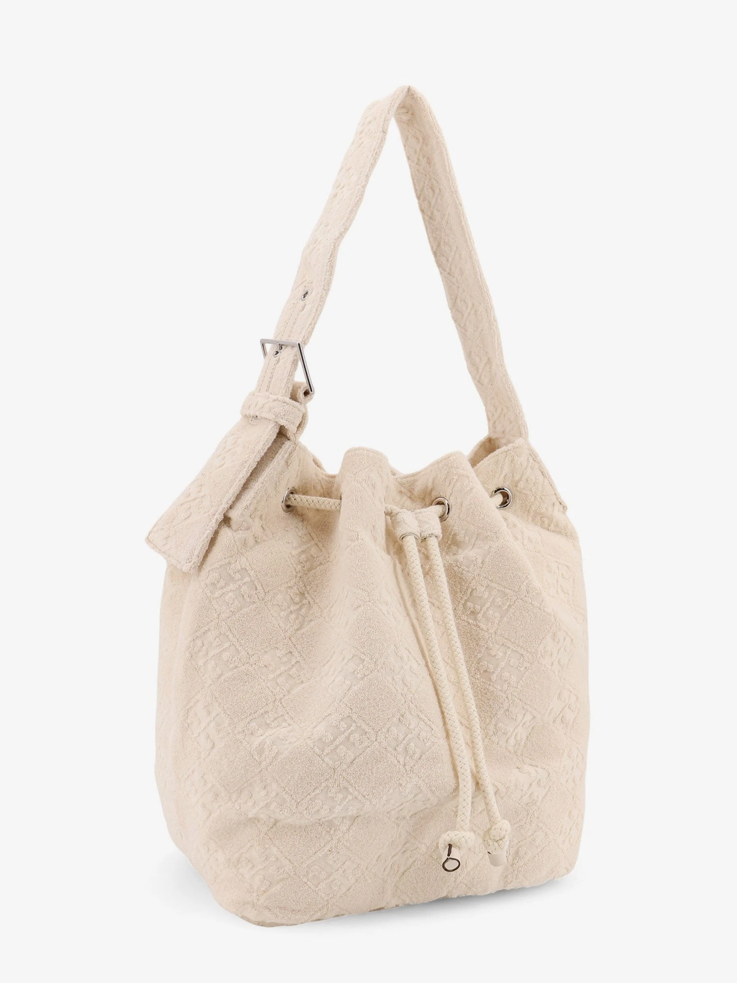 T Monogram Terry canvas bucket bag.webp