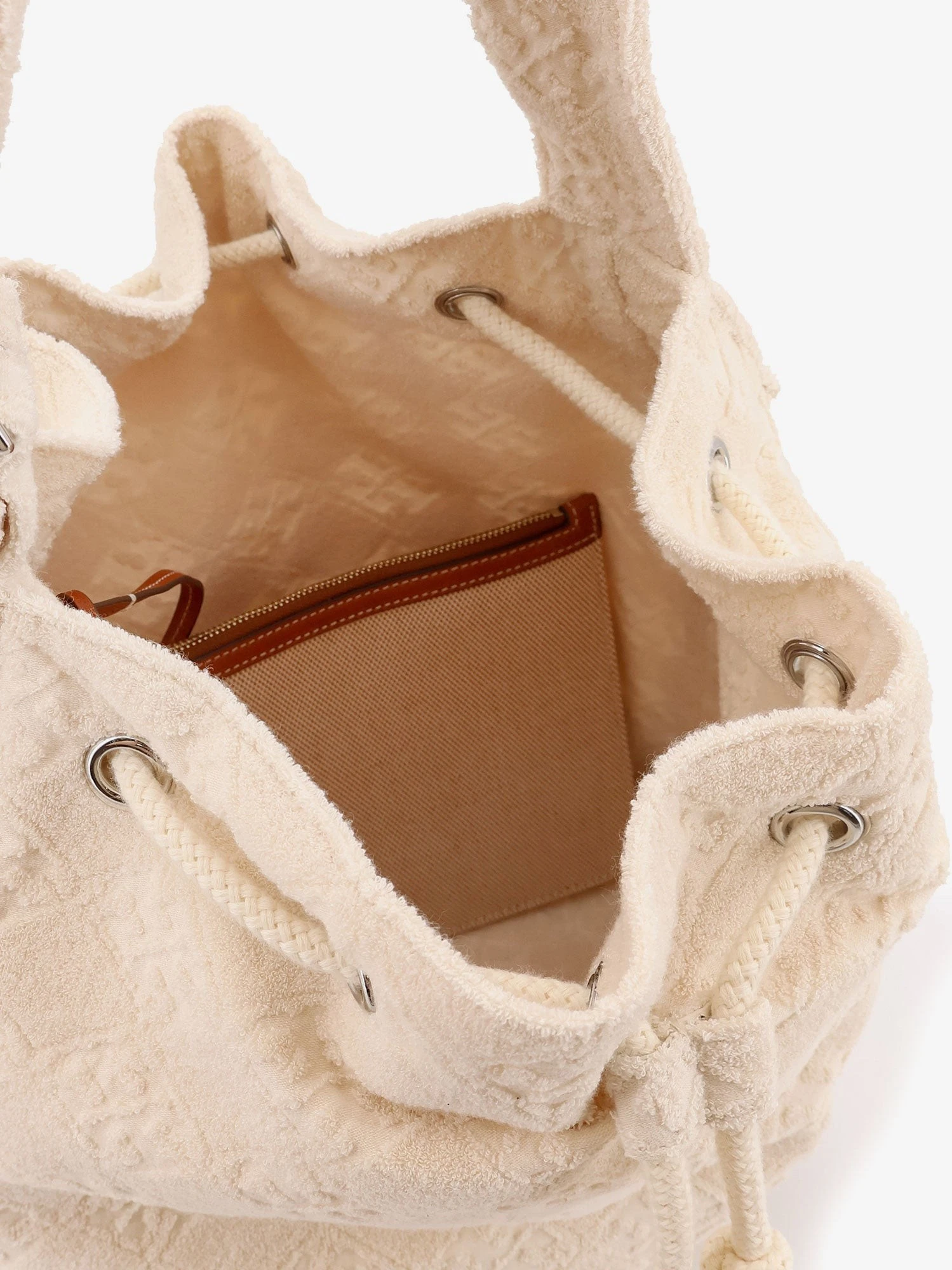 T Monogram Terry canvas bucket bag.webp