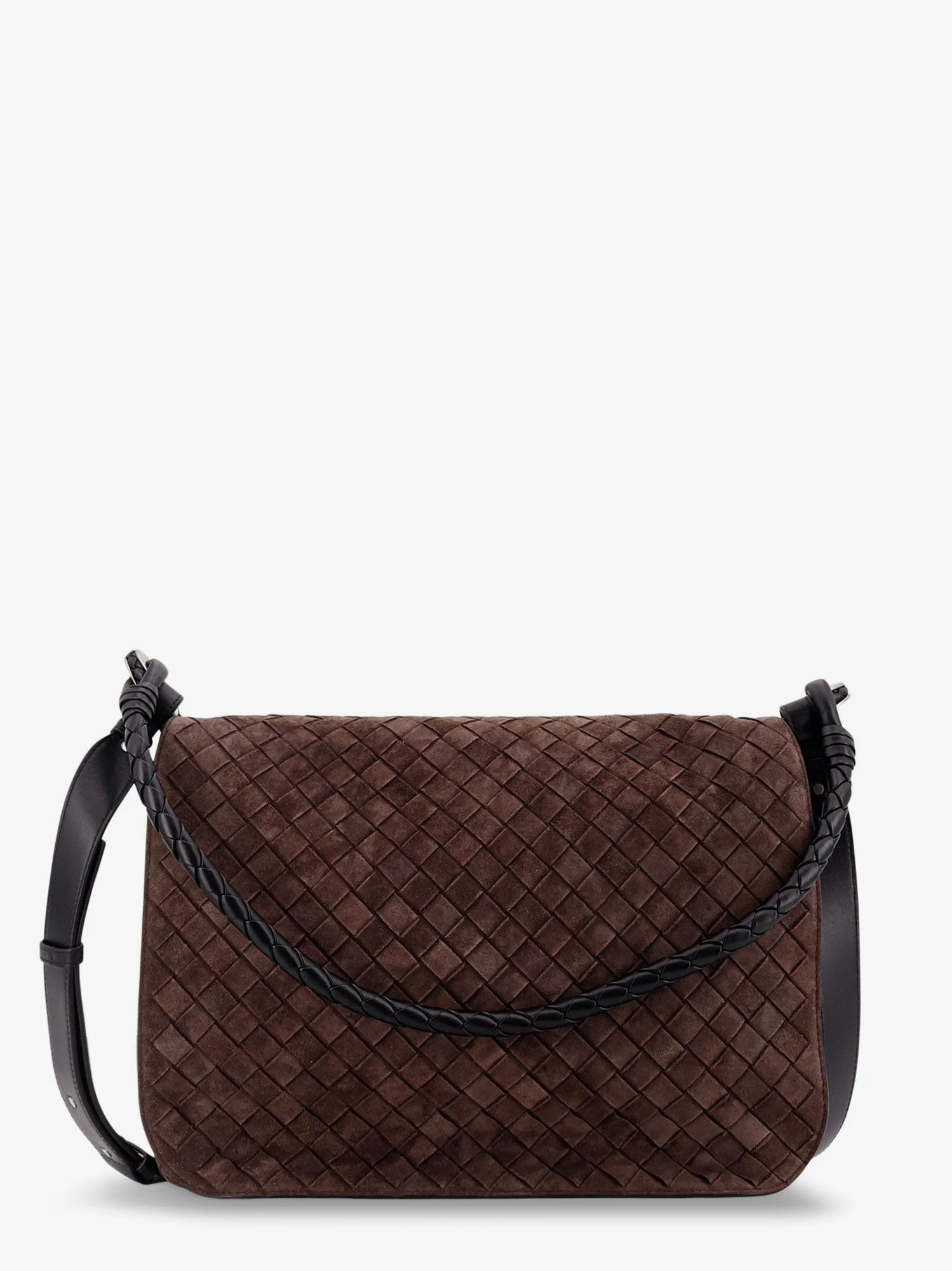 Intrecciato suede shoulder bag.webp