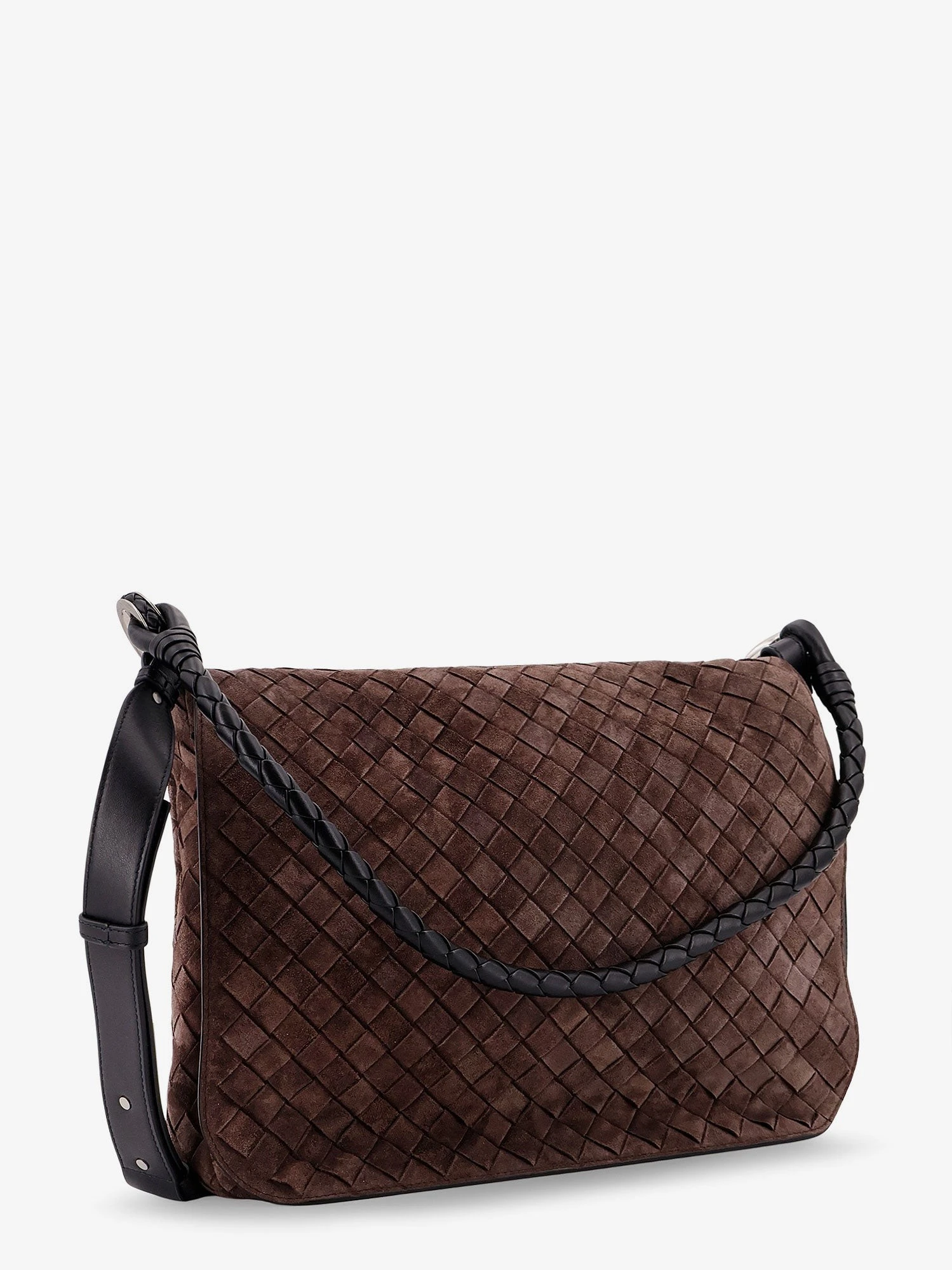 Intrecciato suede shoulder bag.webp