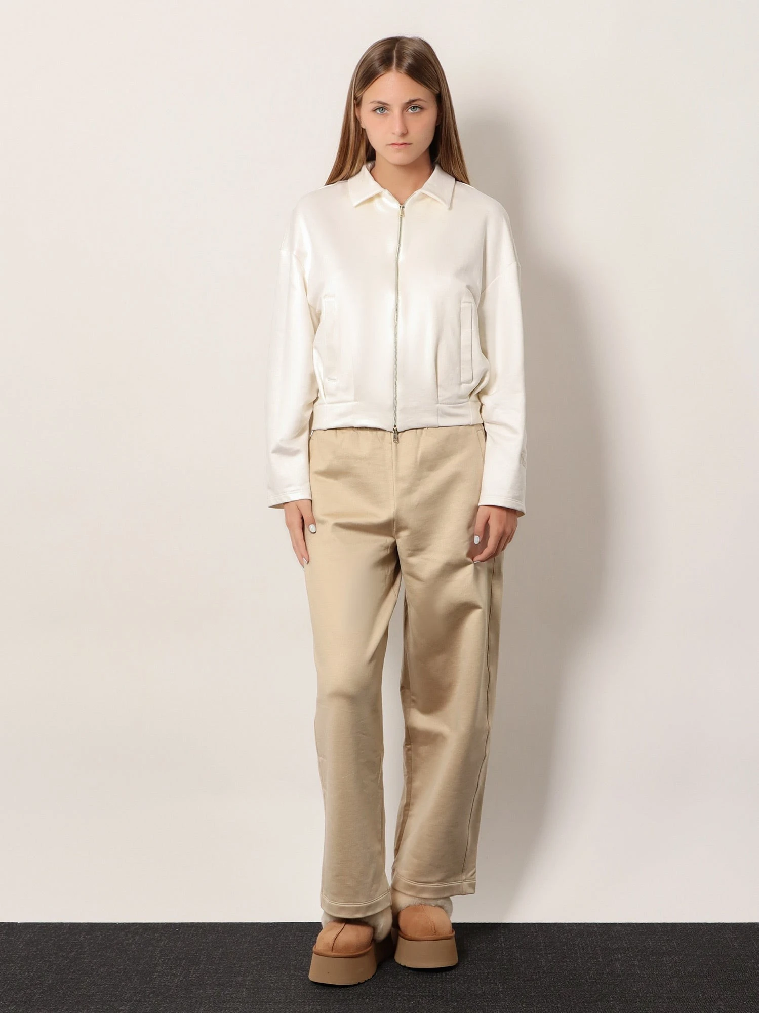 Filovia silk and cotton jogger trousers.webp