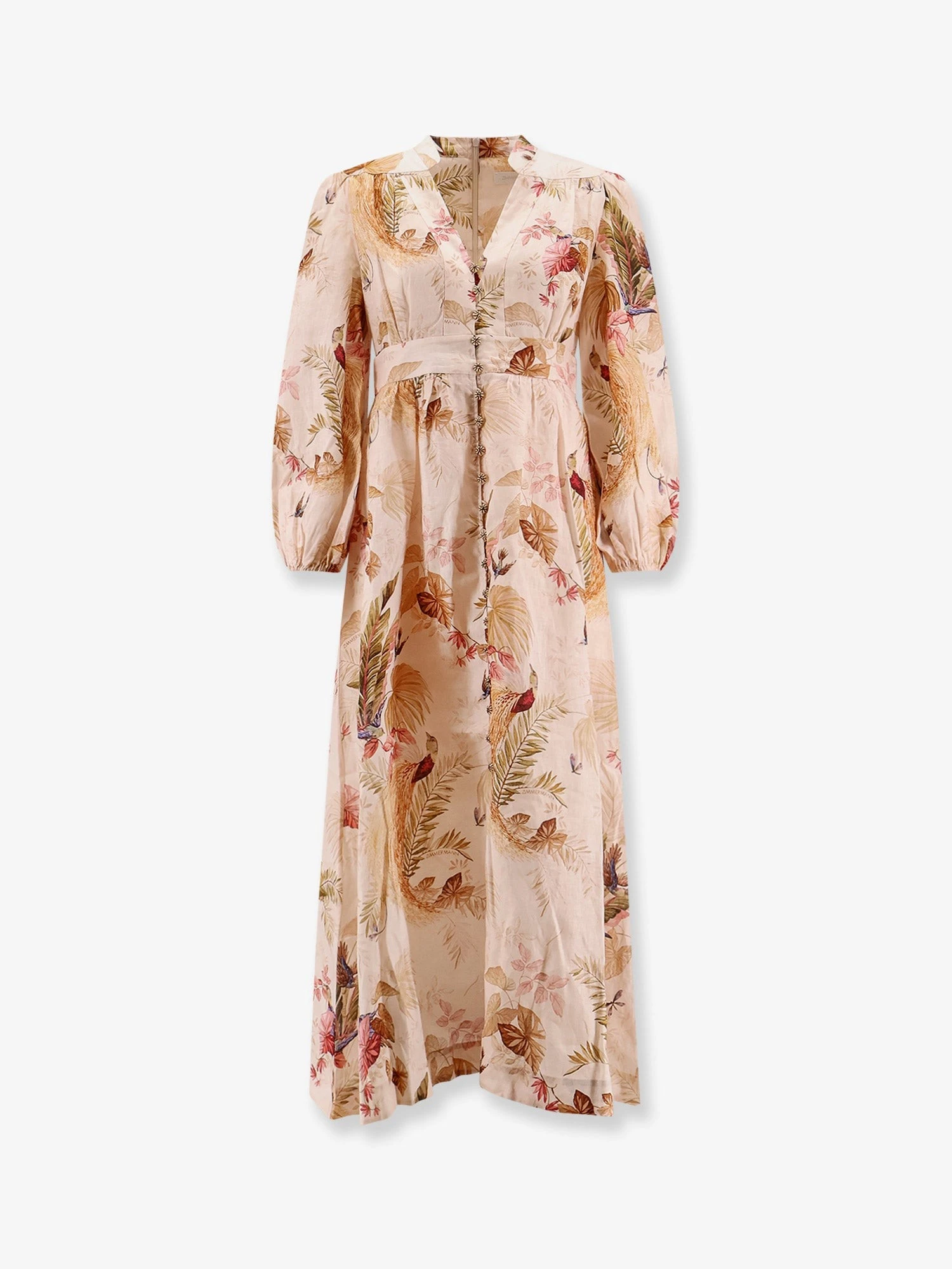 Ascension Plunge linen Midi Dress.webp