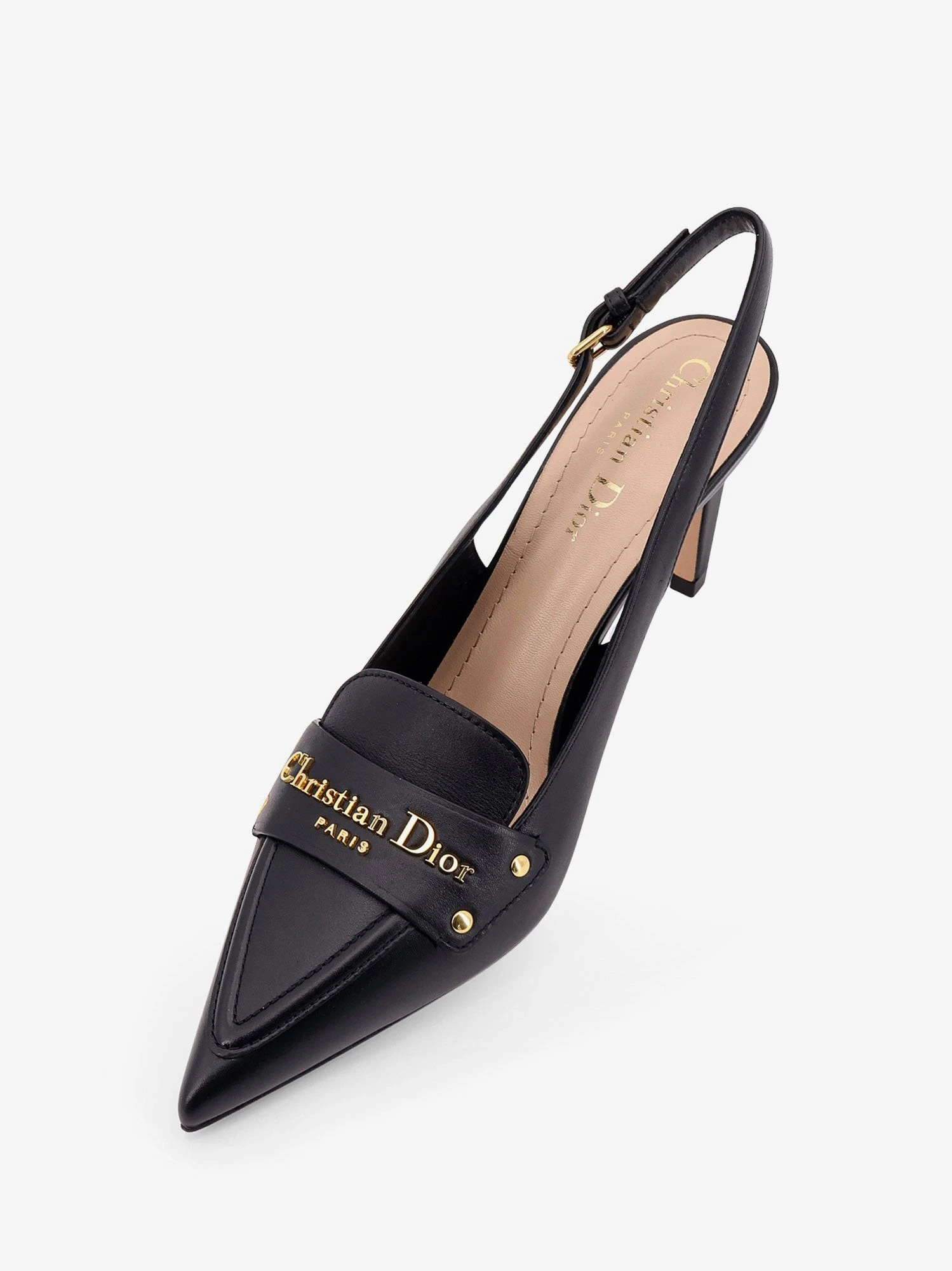 Boy leather decolleté slingback.webp