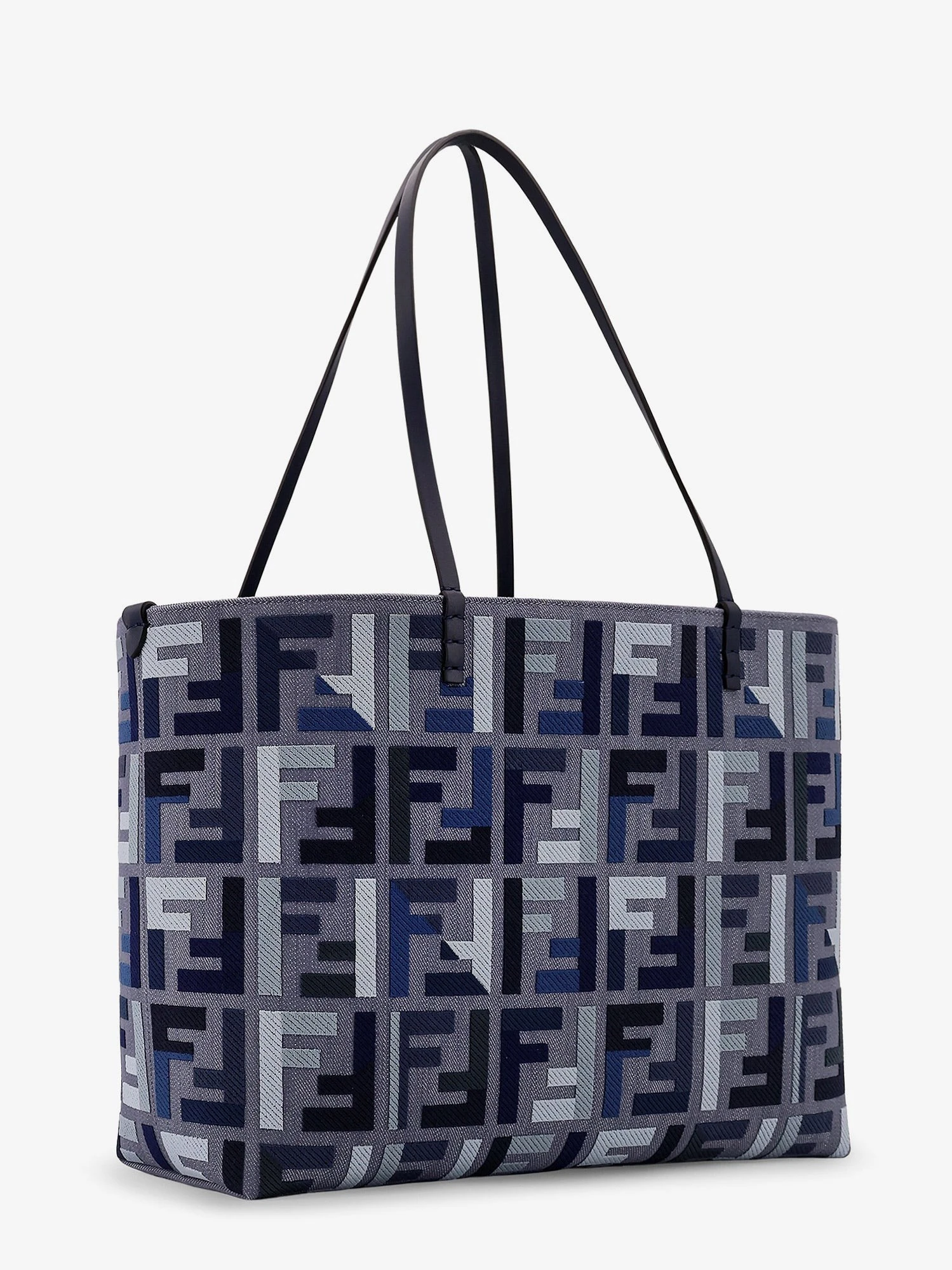 Roll Large jacquard FF fabric tote bag.webp