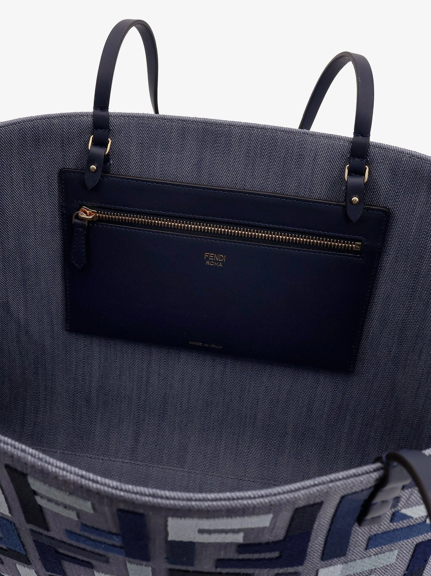 Roll Large jacquard FF fabric tote bag.webp