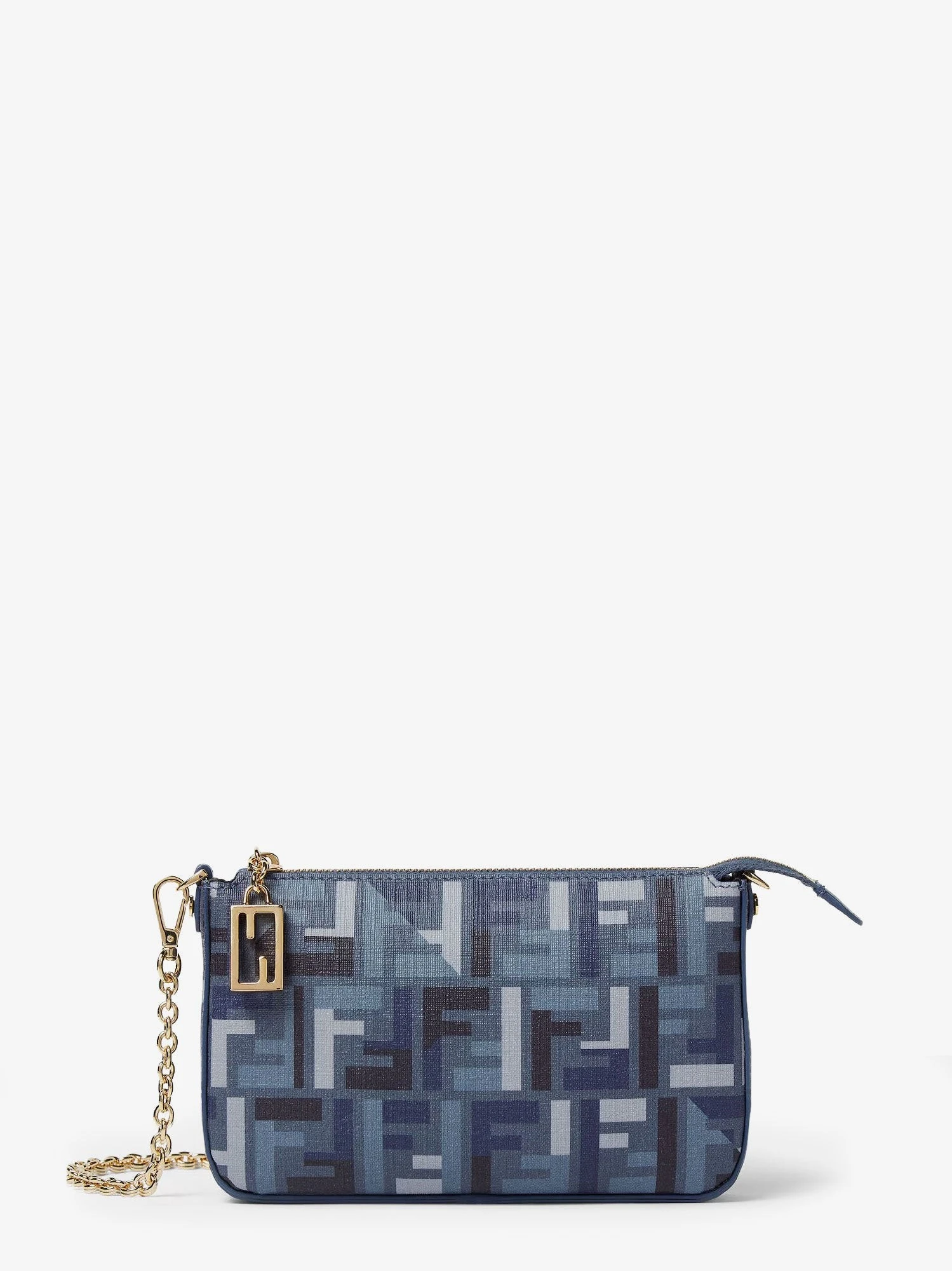 Pouch Baguette FF jacquard fabric shoulder bag.webp