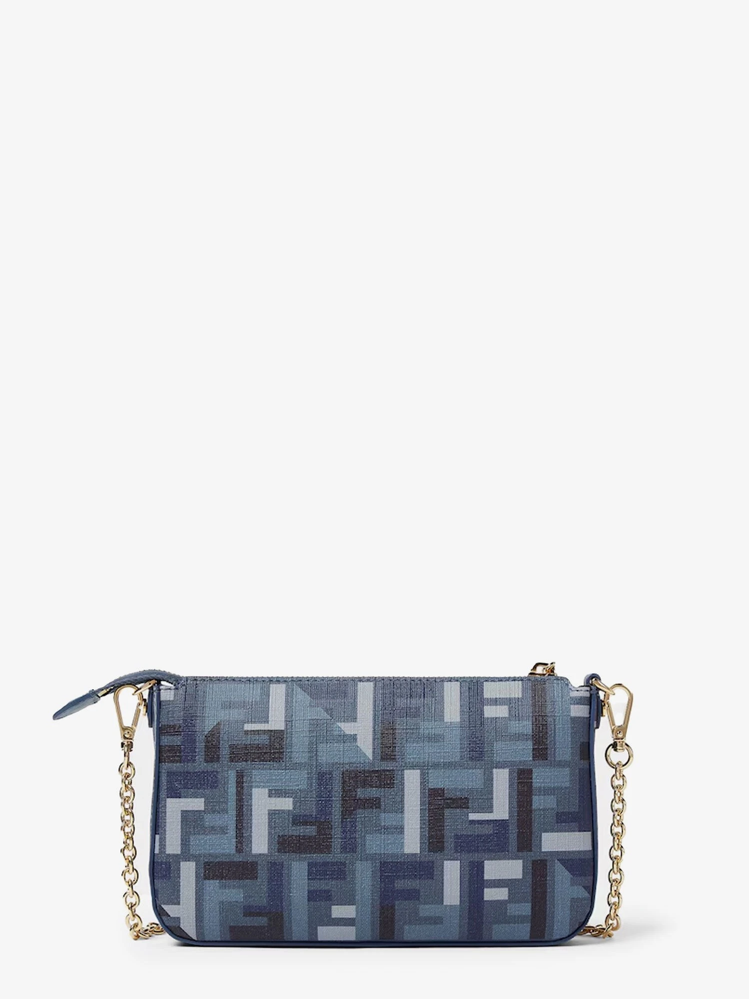 Pouch Baguette FF jacquard fabric shoulder bag.webp