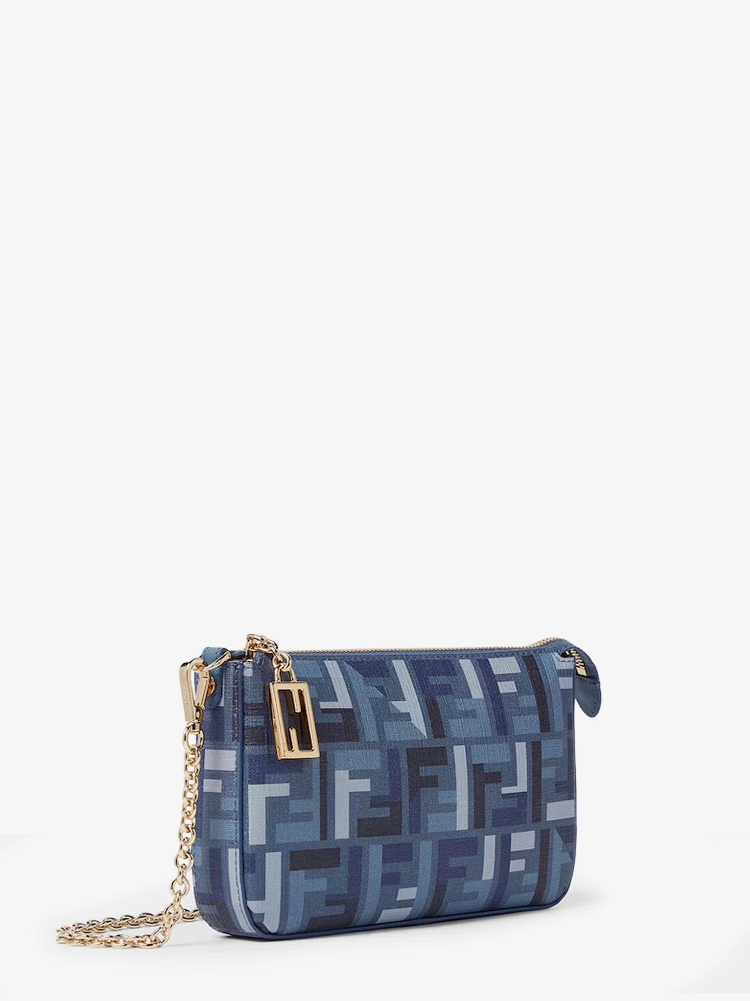 Pouch Baguette FF jacquard fabric shoulder bag.webp