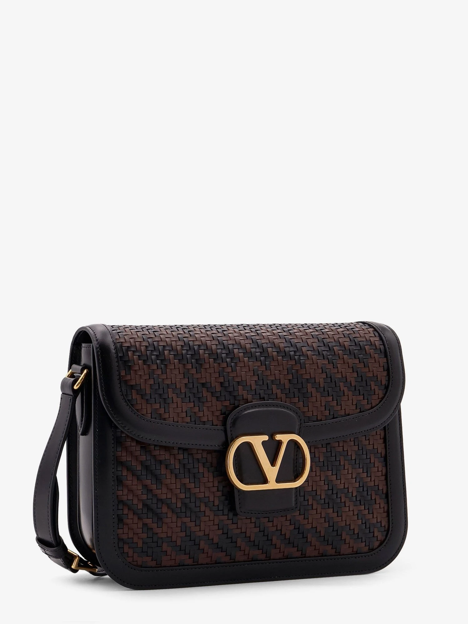 Valentino Garavani 9TO5 woven leather shoulder bag.webp