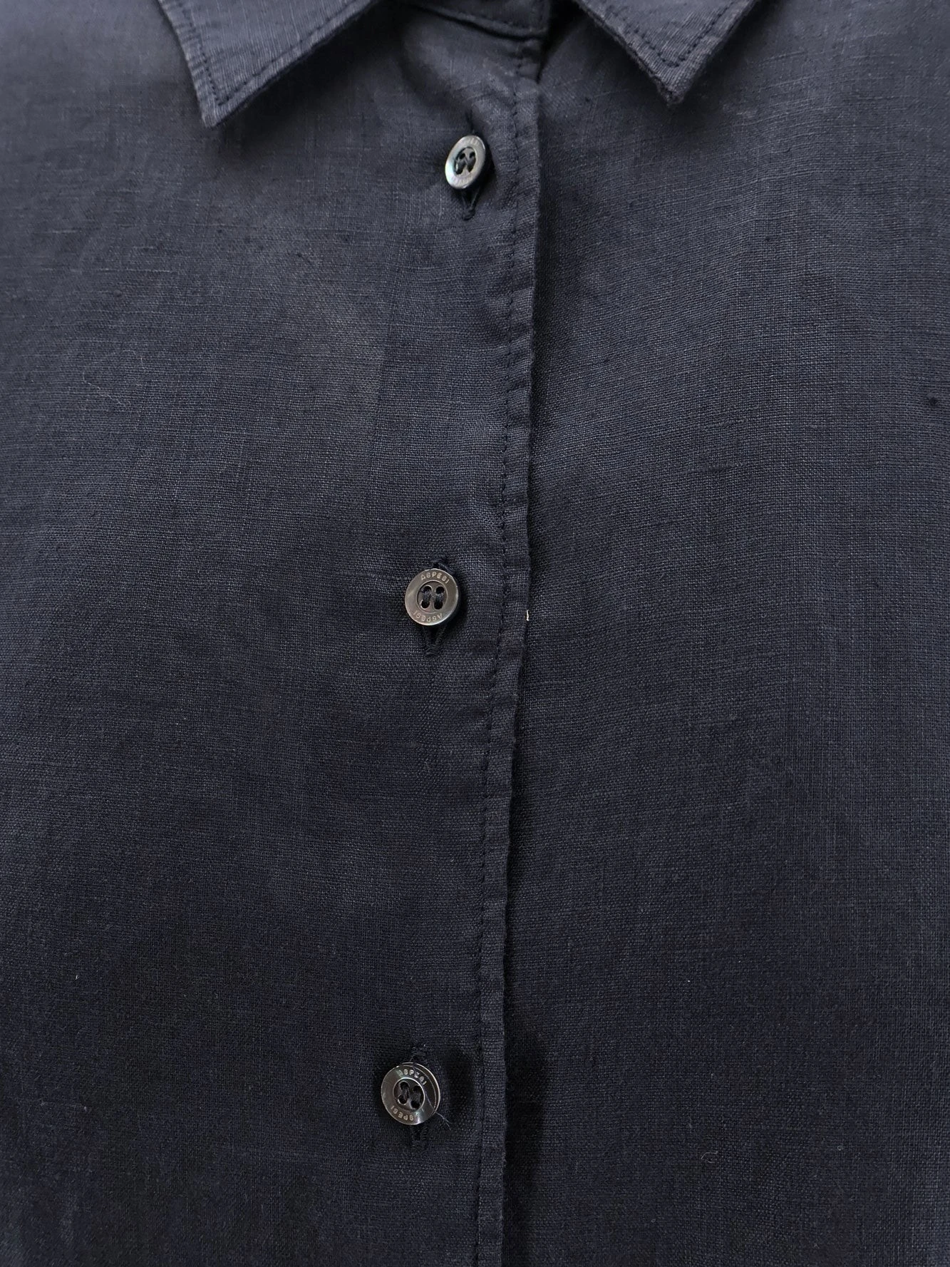 "Vissuto" linen shirt