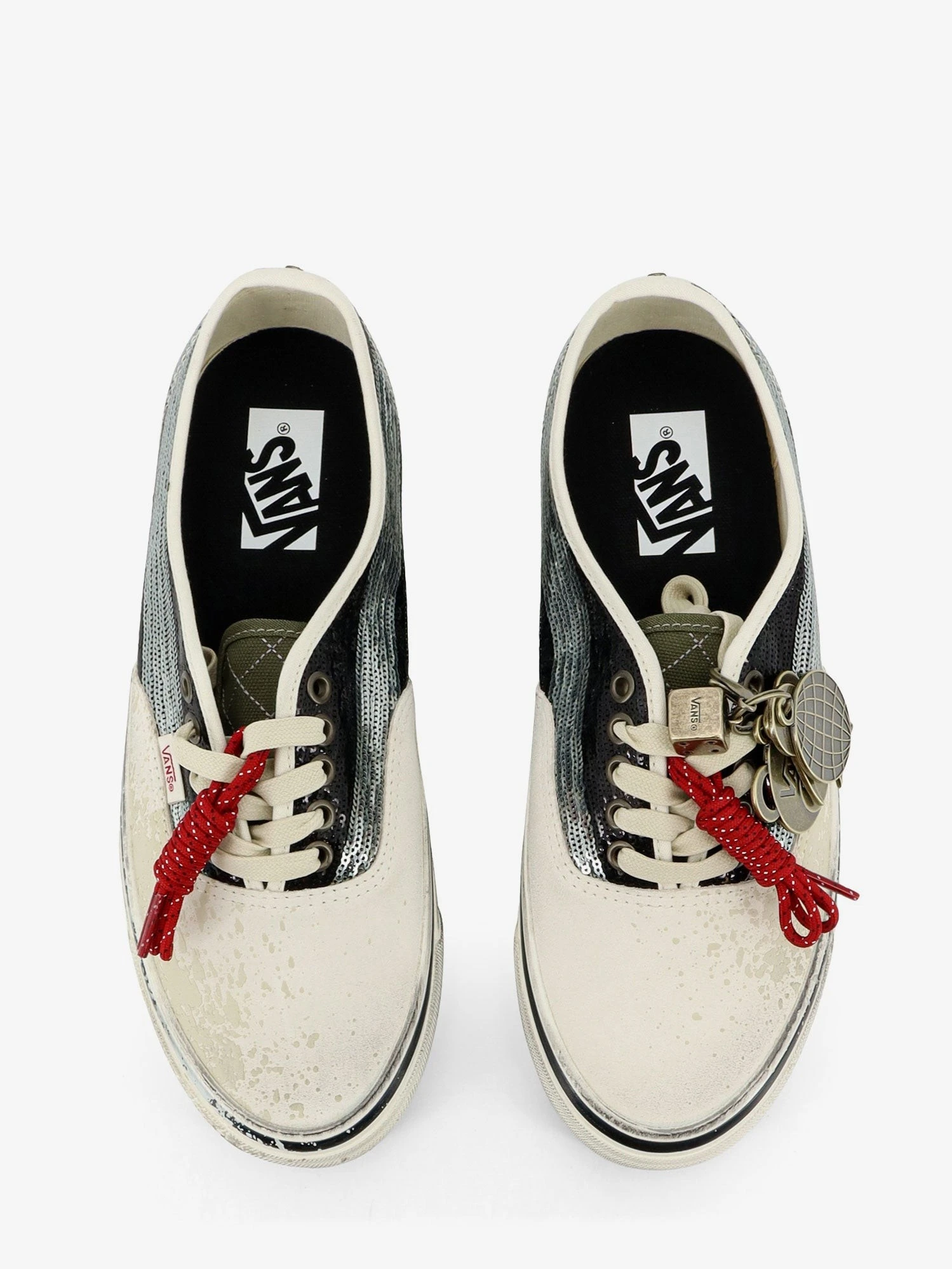 LX authentic 44 suede sneakers with micro-sequin detailing on the side.webp