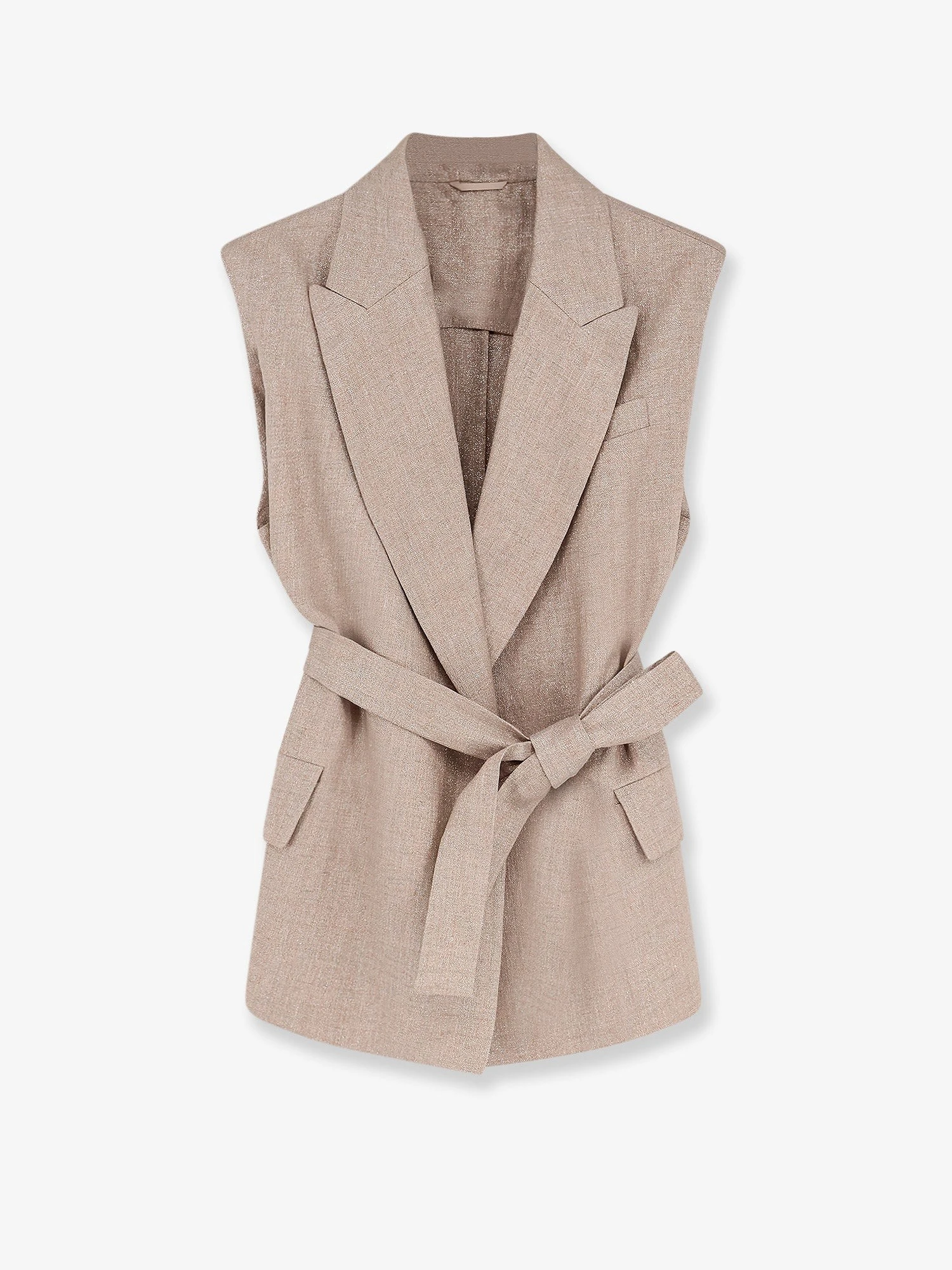 Sleeveless linen blazer.webp