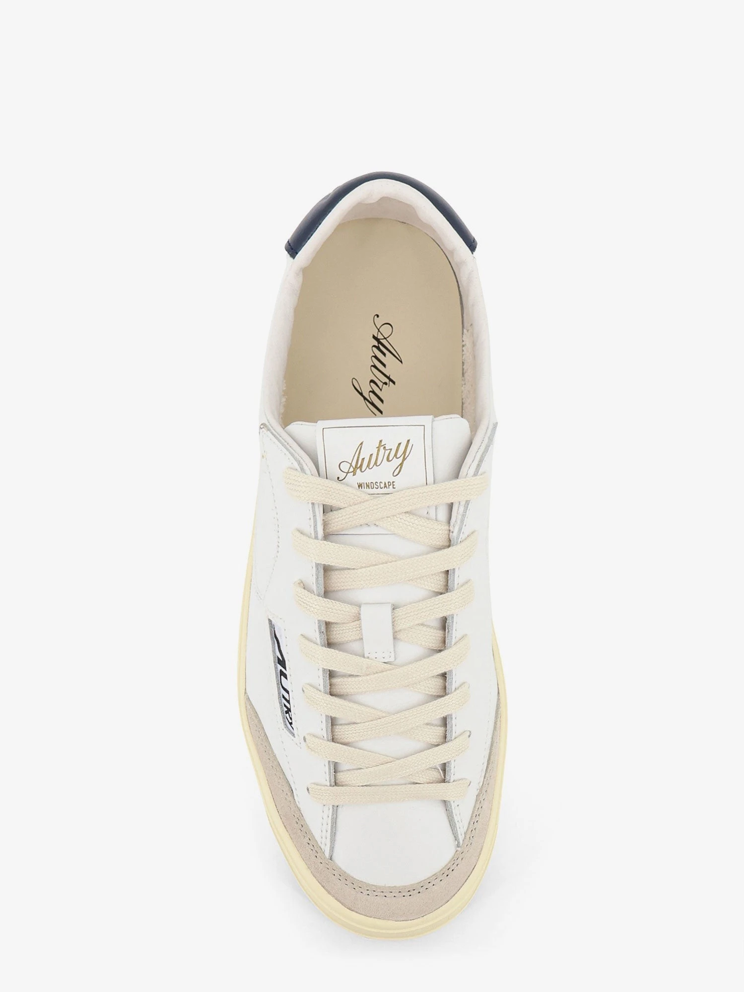 Windscape leather sneakers with suede insert.webp