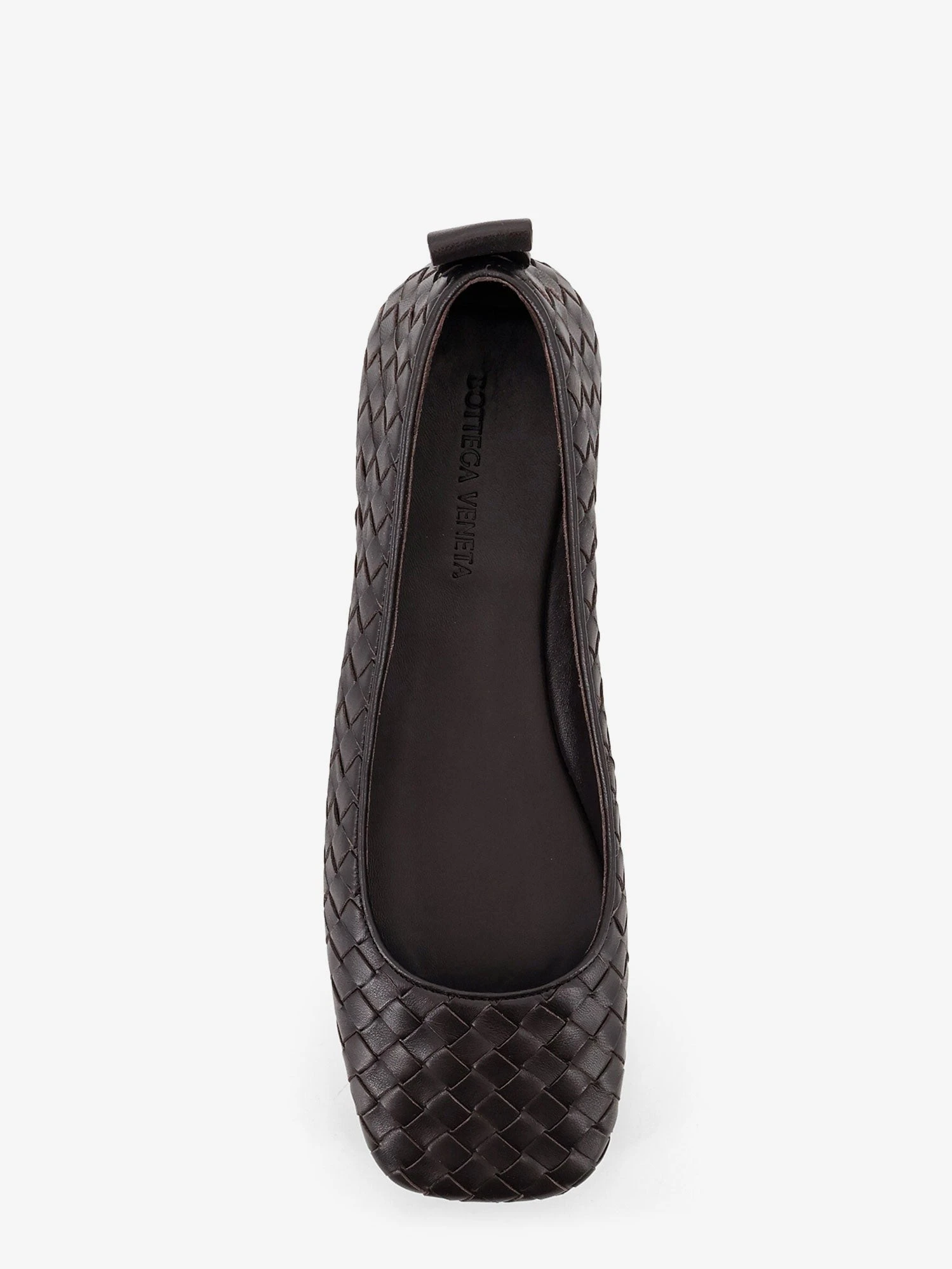 Charlotte leather ballerinas with Intrecciato motif.webp
