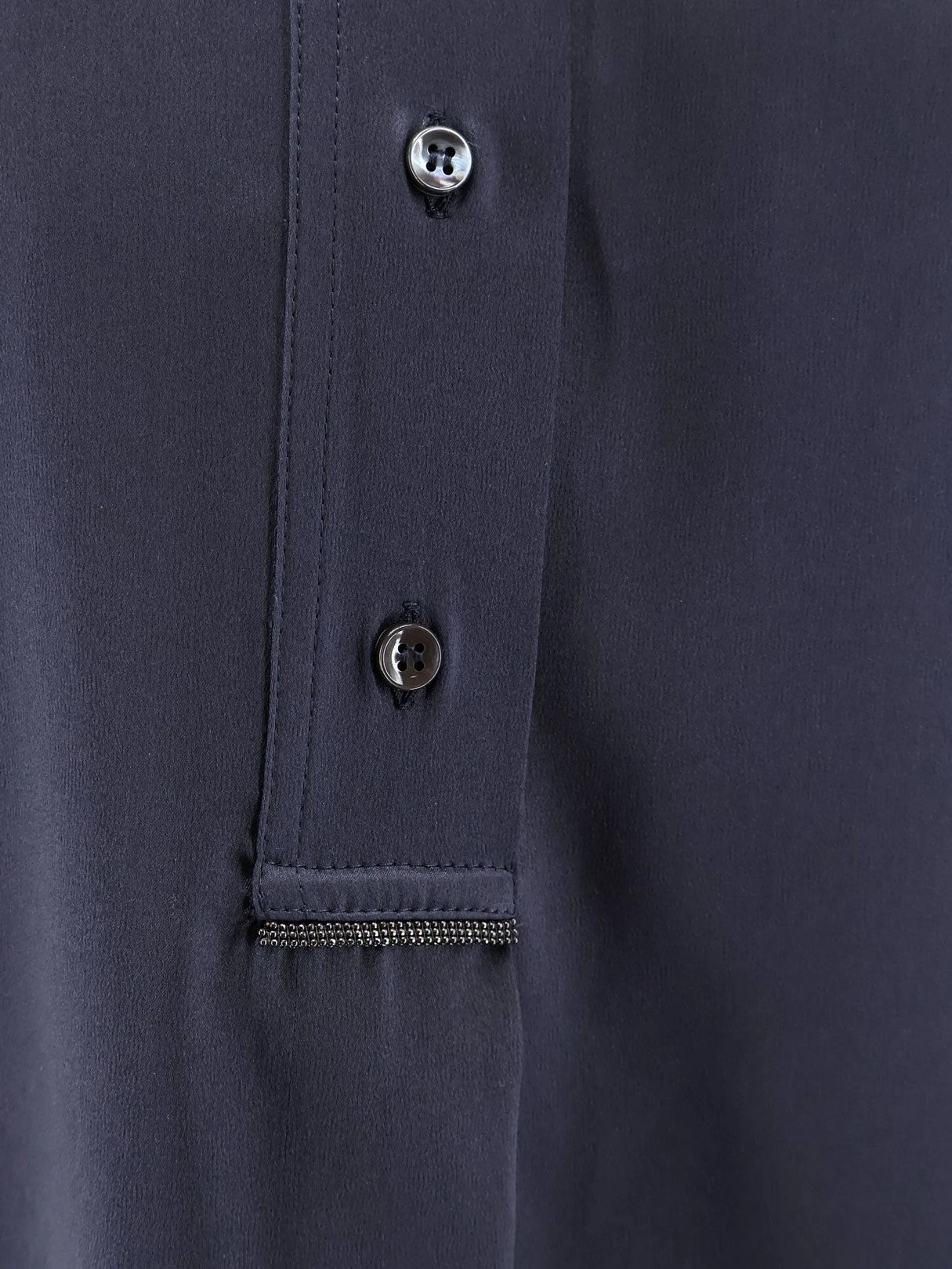 Silk shirt with Monili detail.webp