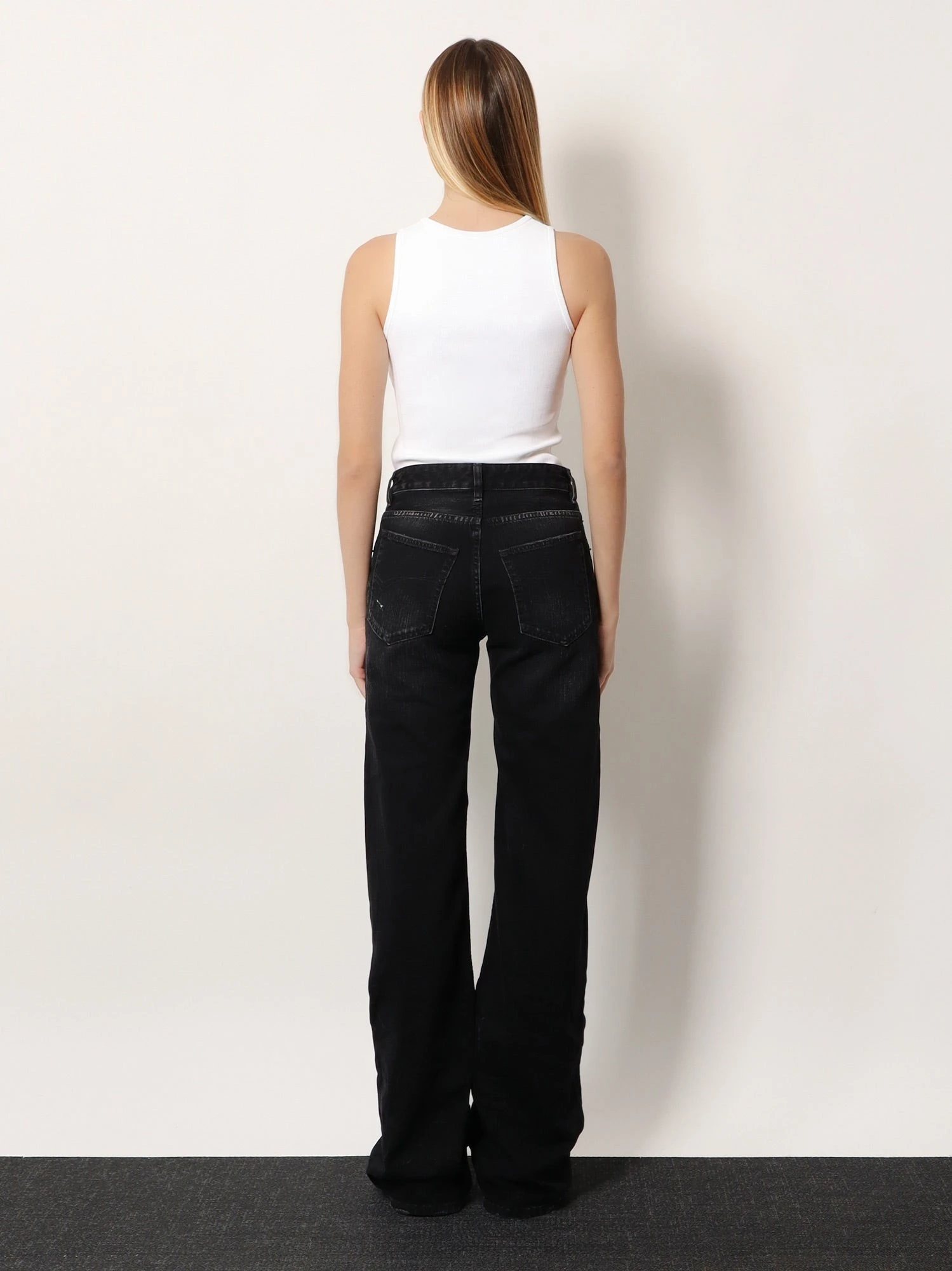 Ribbed viscose blend tank top.webp