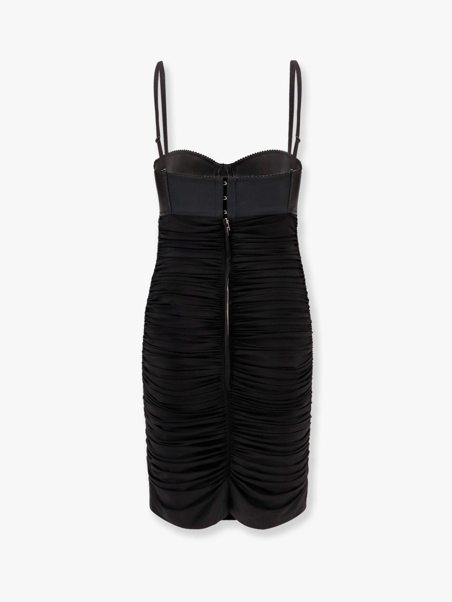 Viscose blend dress with bra detail.webp