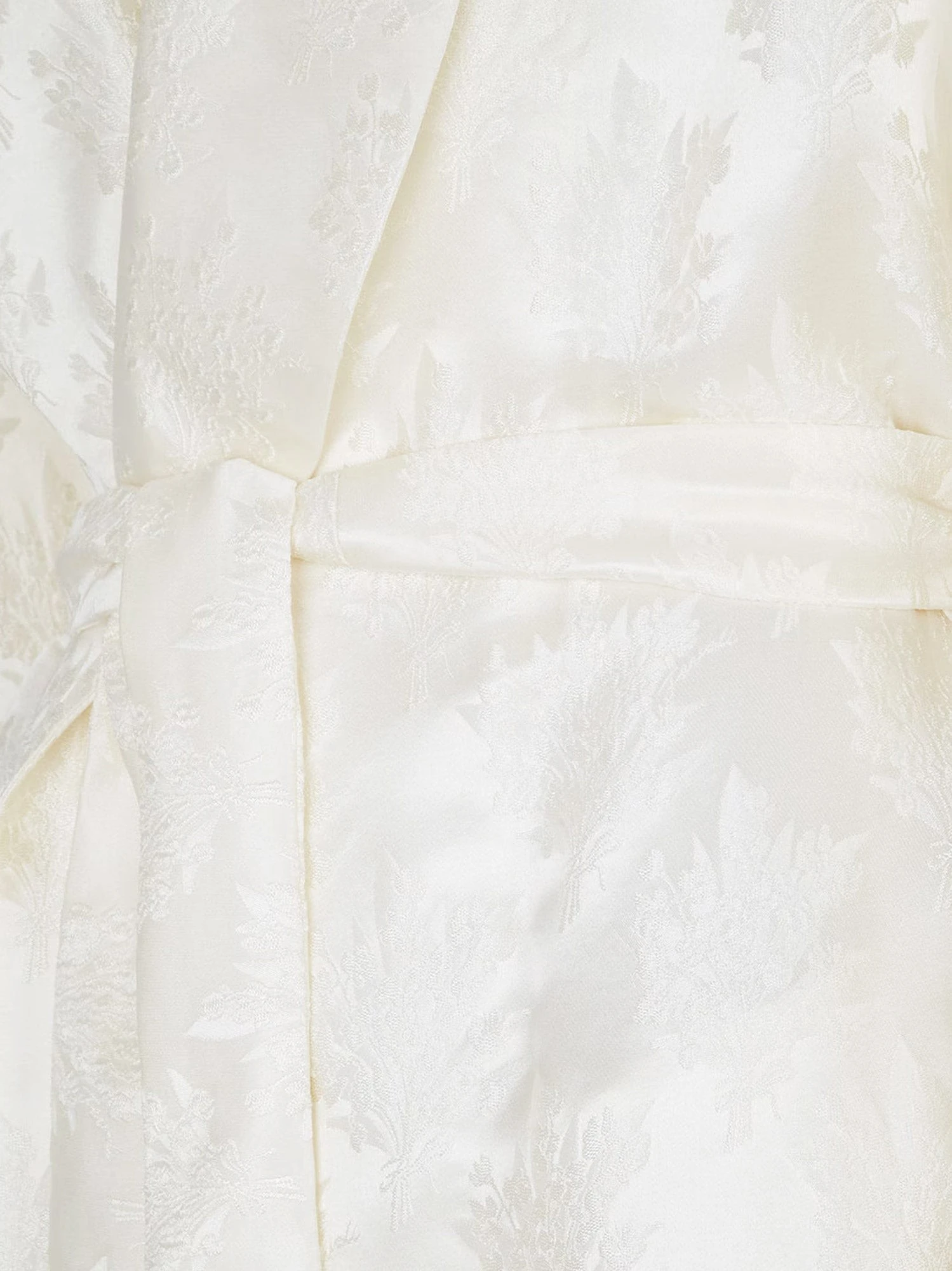 Jacquard silk blazer with floral motif.webp