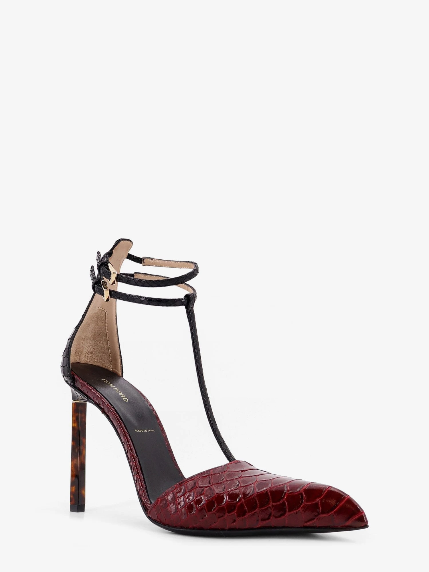 Python-effect leather pumps.webp