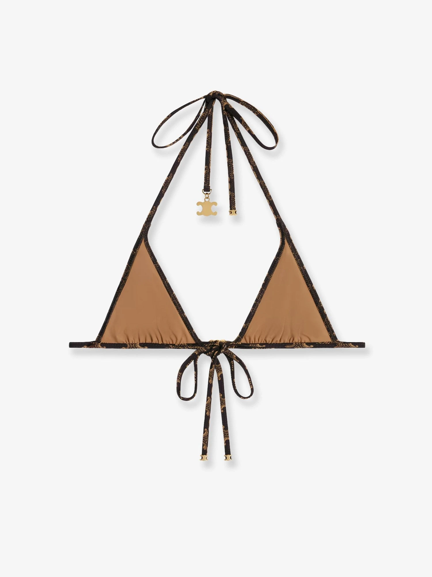 Jersey bikini top with monogram print.webp